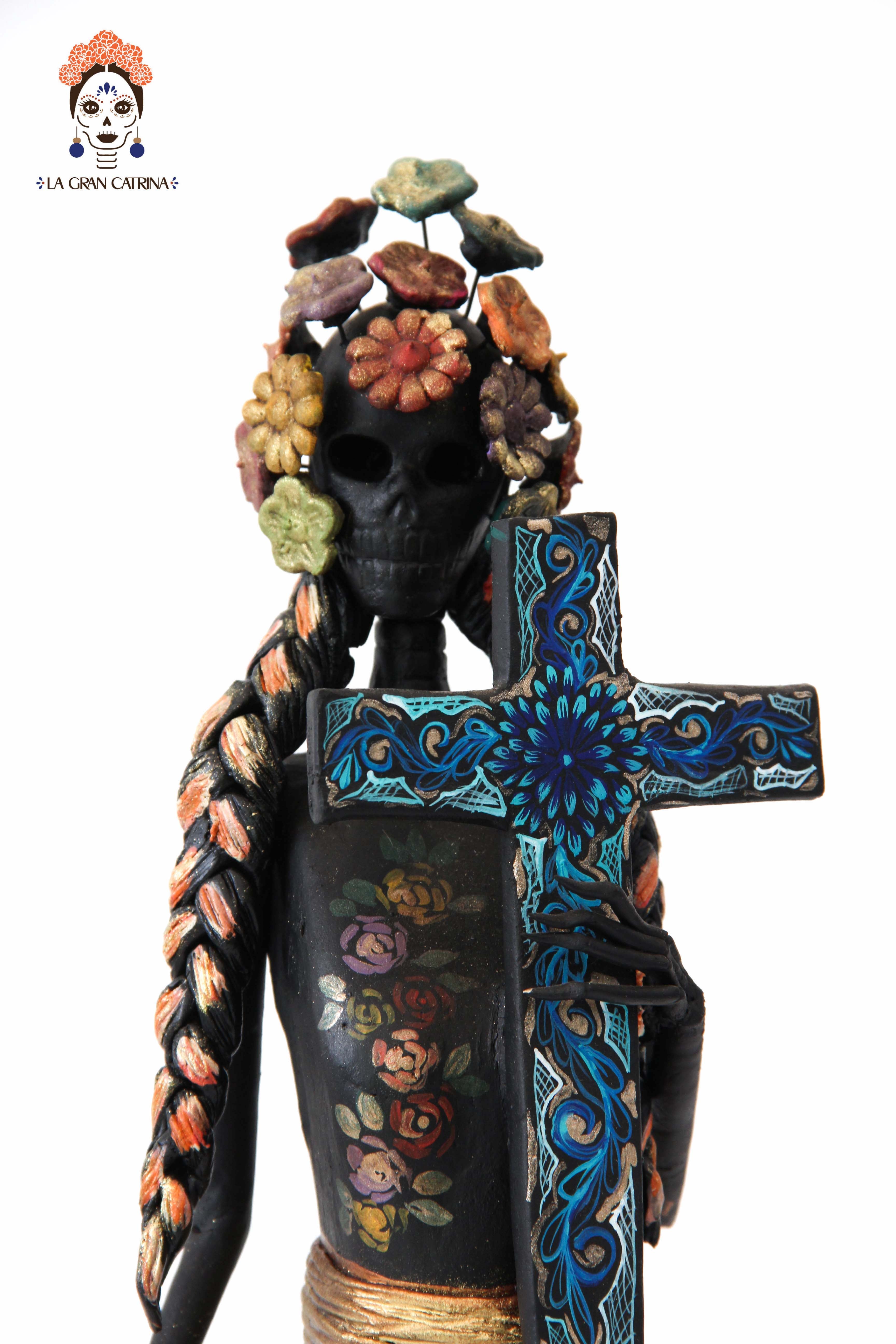 Catrina with la Cross - 20 in. - Made to Order Adan