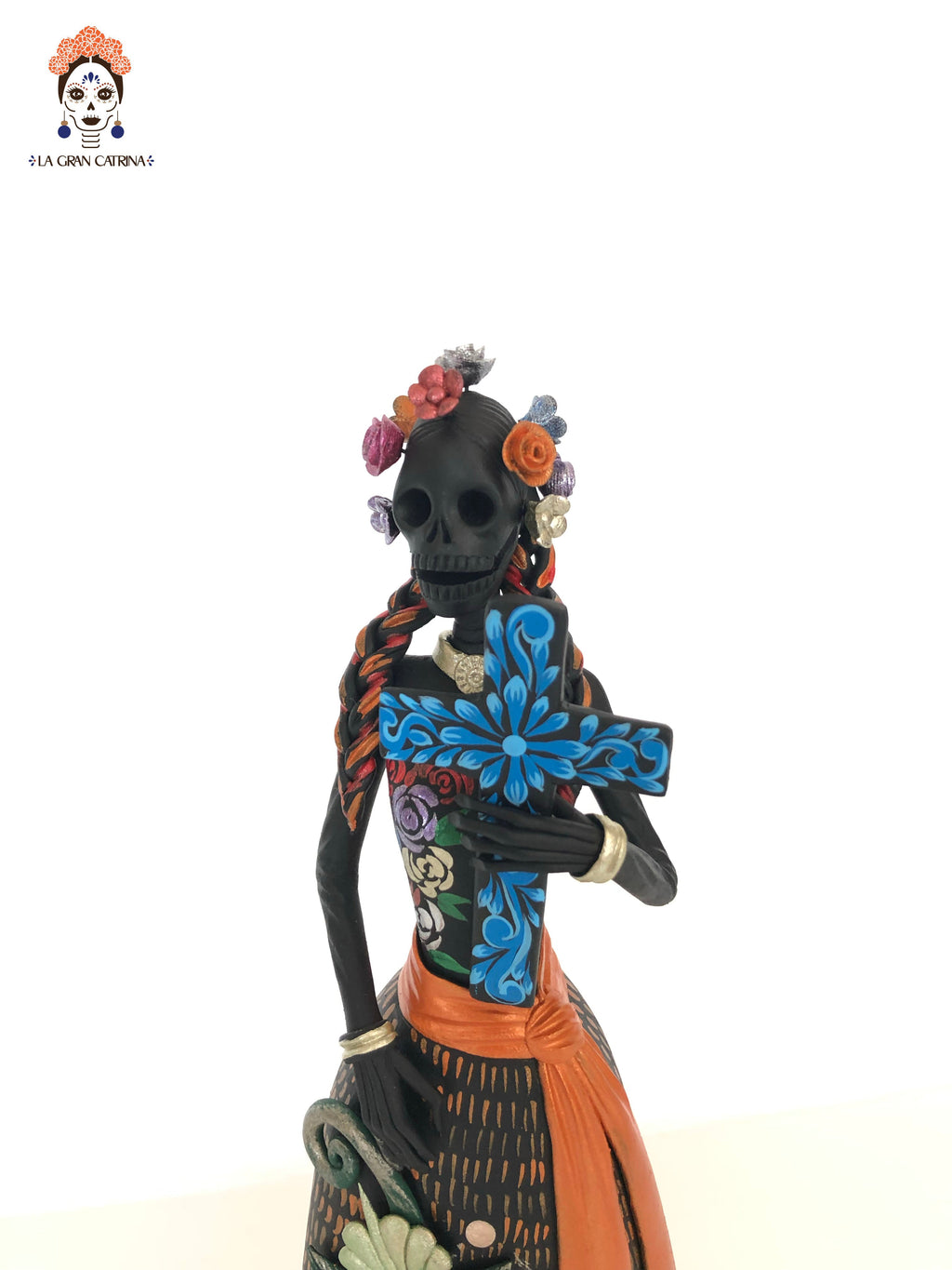 Catrina with Cross - 12 in. Adan