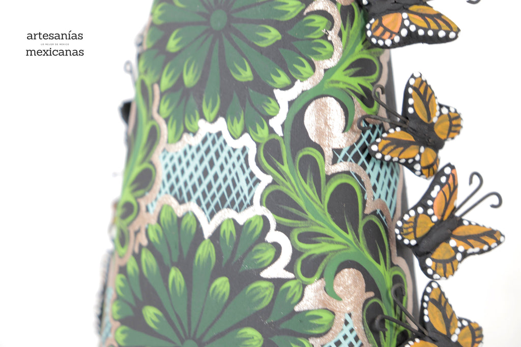Catrina of butterflies monarcas green - 12 in. Adan