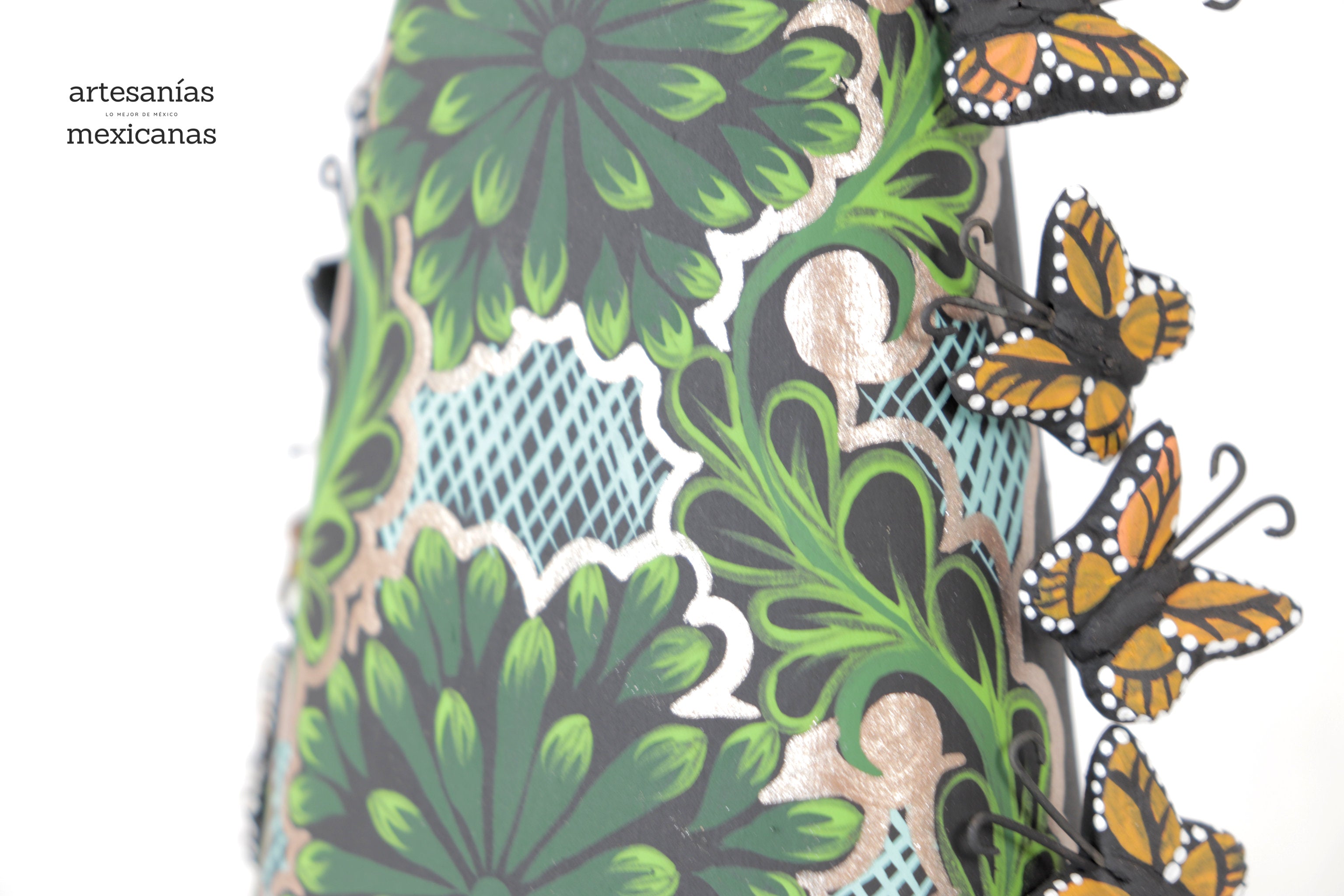 Catrina of butterflies monarcas green - 12 in. Adan