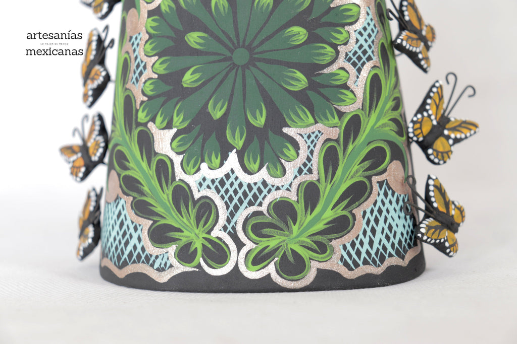 Catrina of butterflies monarcas green - 12 in. Adan