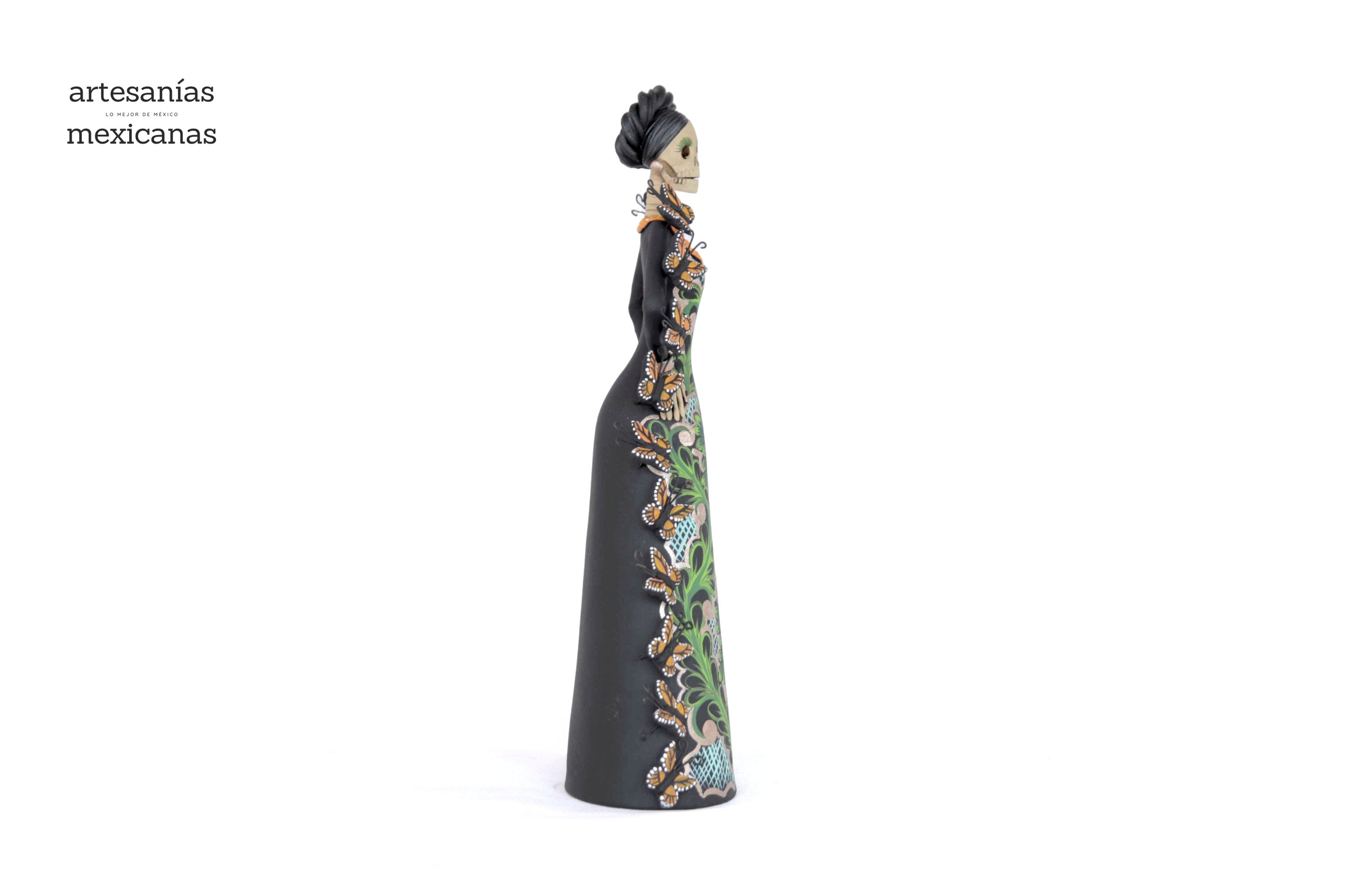 Catrina of butterflies monarcas green - 12 in. Adan