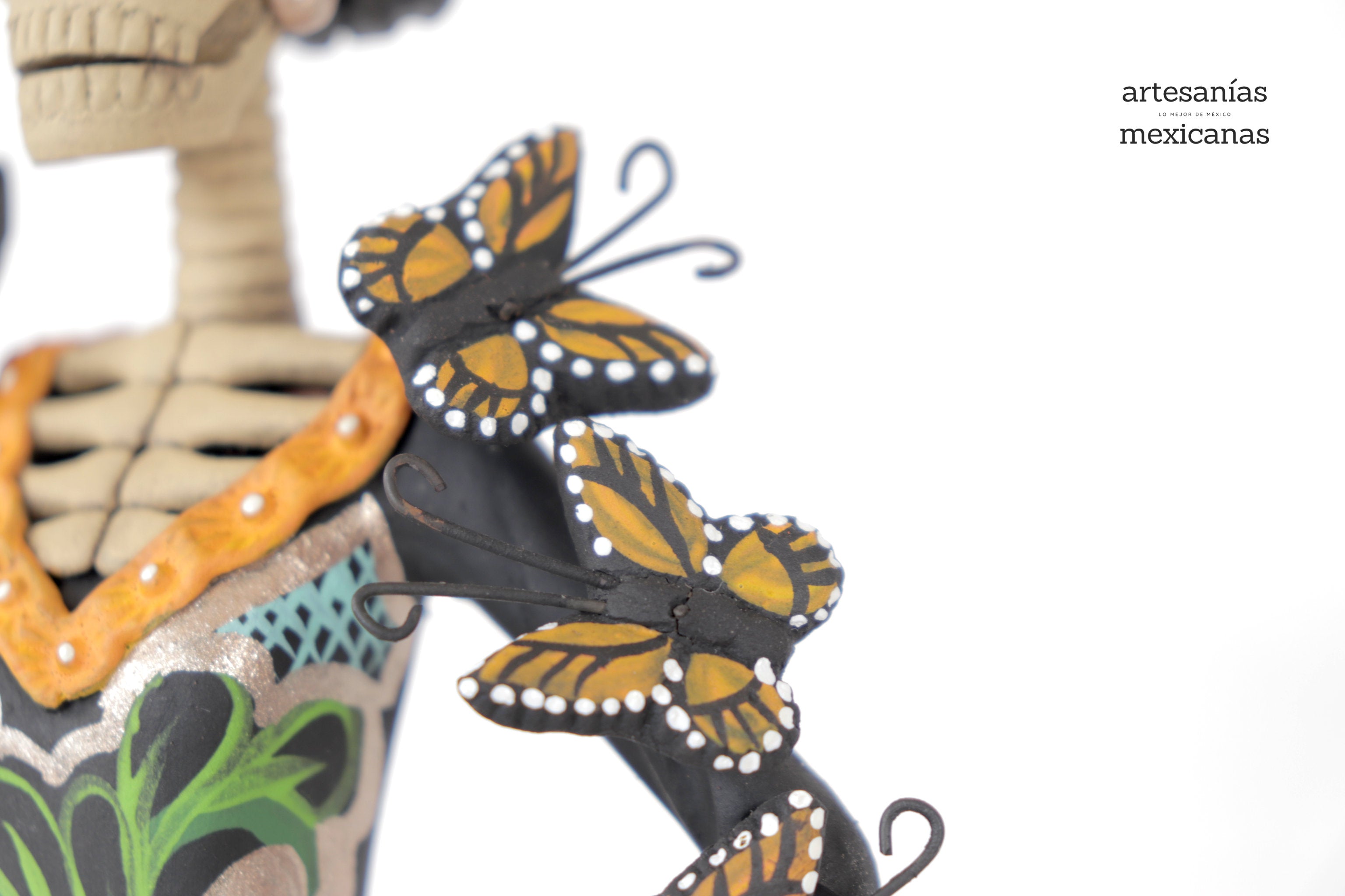 Catrina of butterflies monarcas green - 12 in. Adan