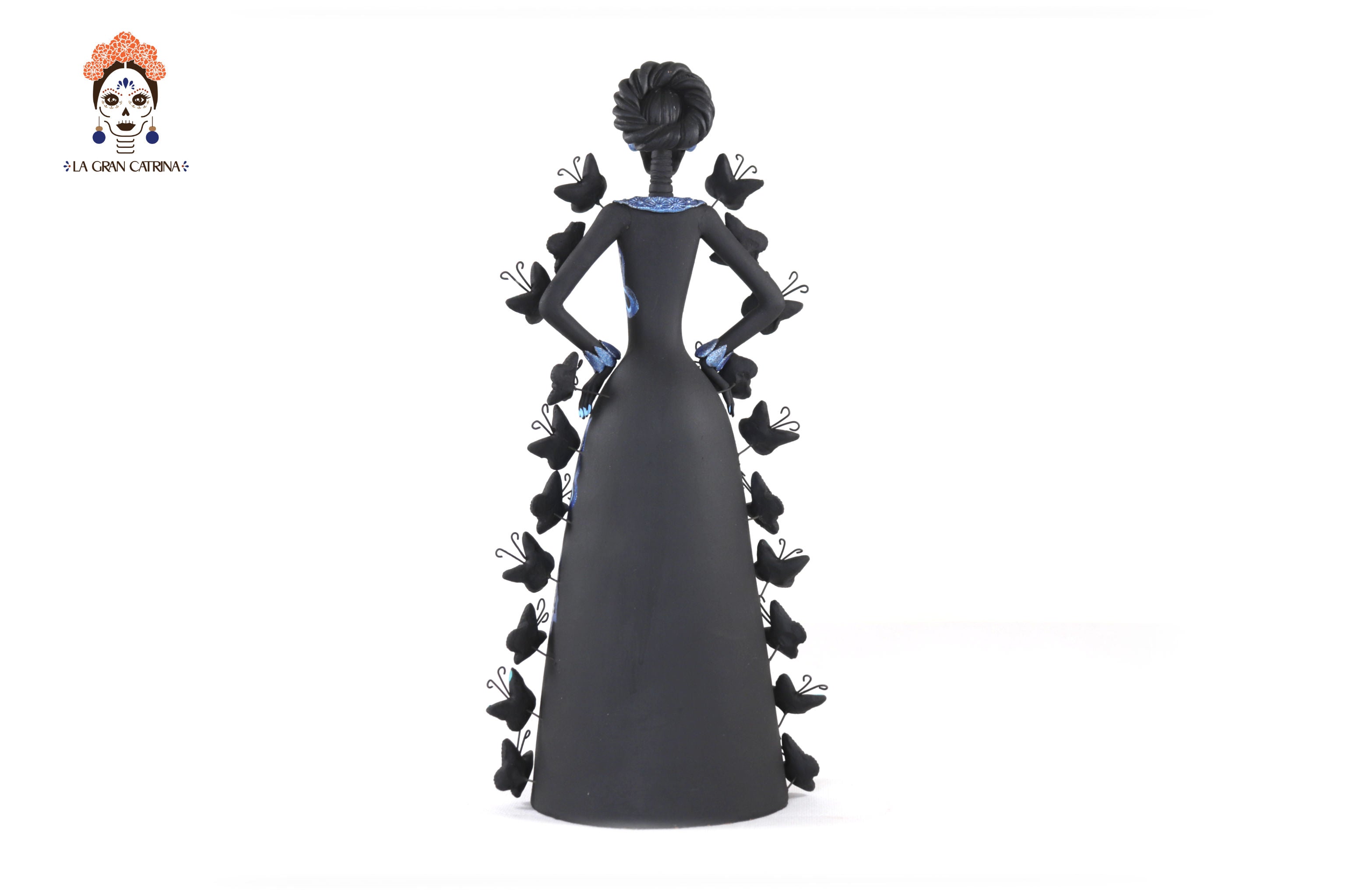 Catrina of butterflies Blue - 12 in. Adan