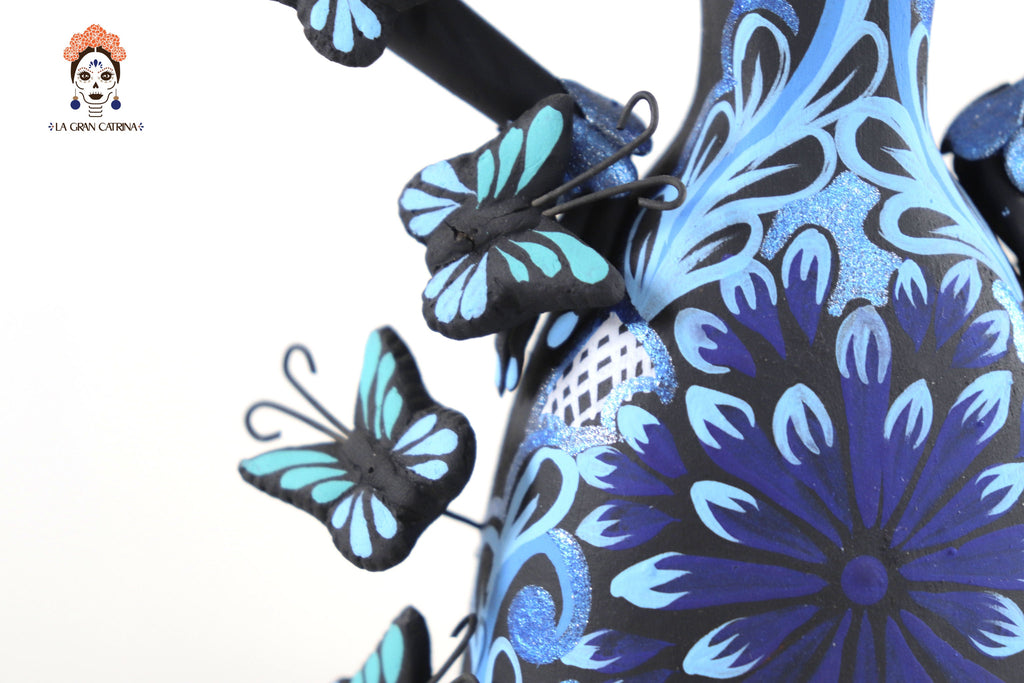 Catrina of butterflies Blue - 12 in. Adan