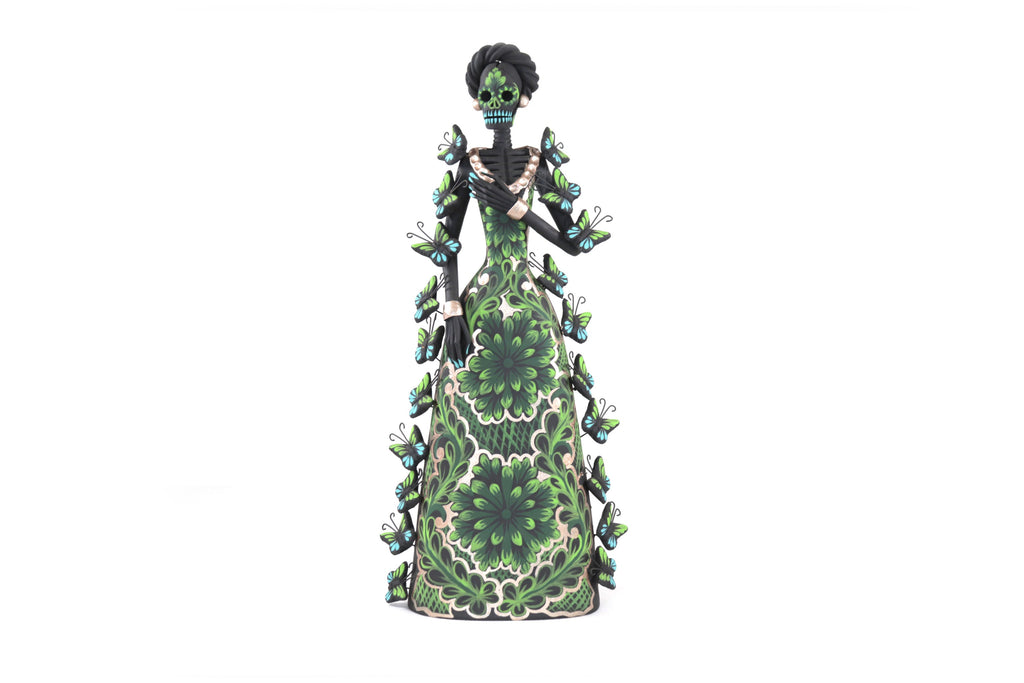 Catrina of butterflies Green - 12 in. Adan