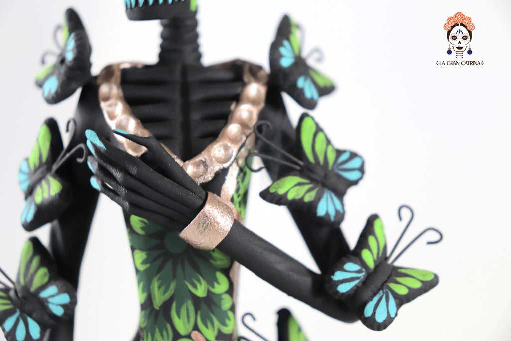 Catrina of butterflies Green - 12 in. Adan