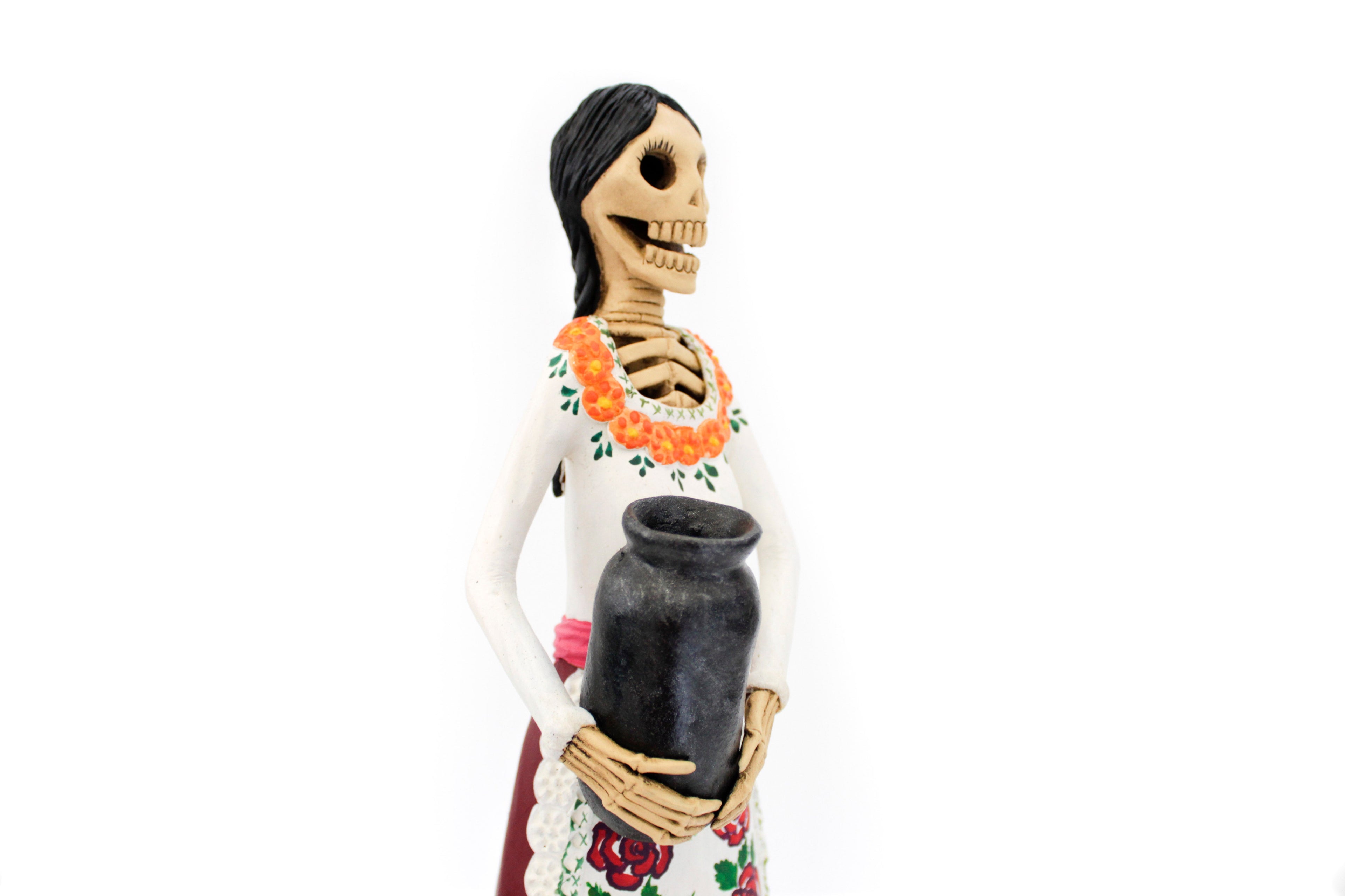 La Catrina del vase - 19 in. Adan