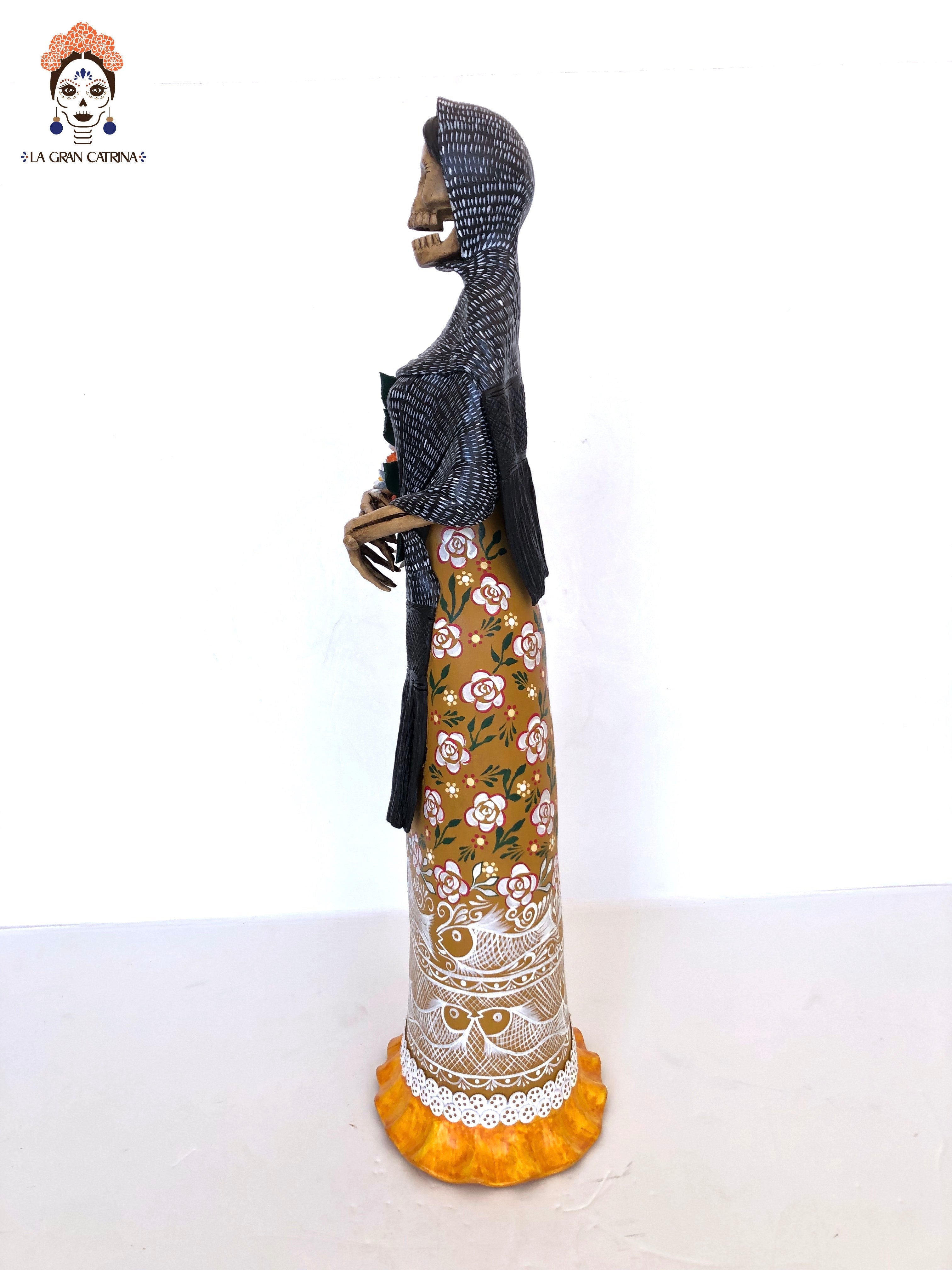 Catrina en Day of the Dead - Vestido morado - 26 in. Adan
