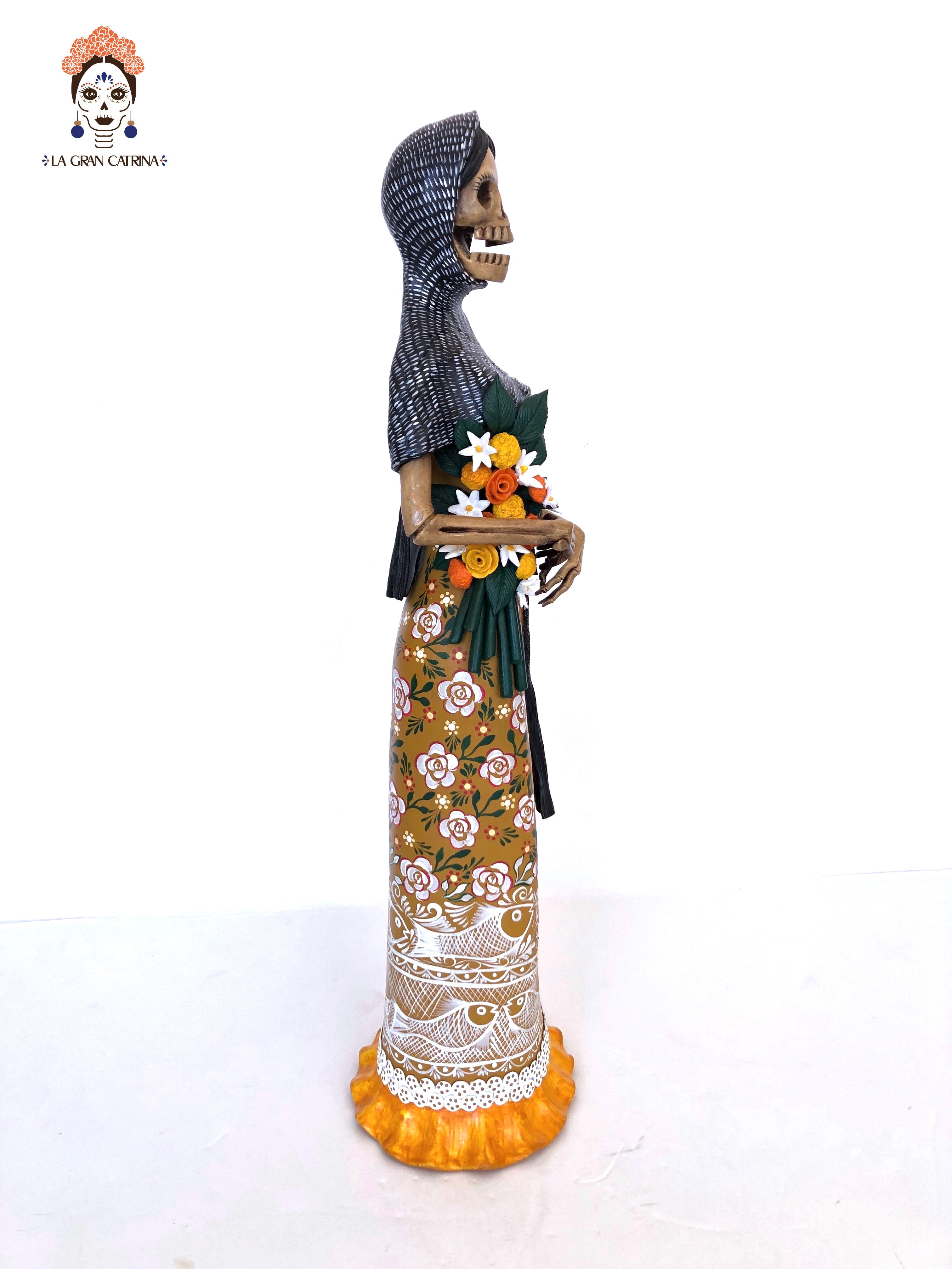 Catrina en Day of the Dead - Vestido morado - 26 in. Adan