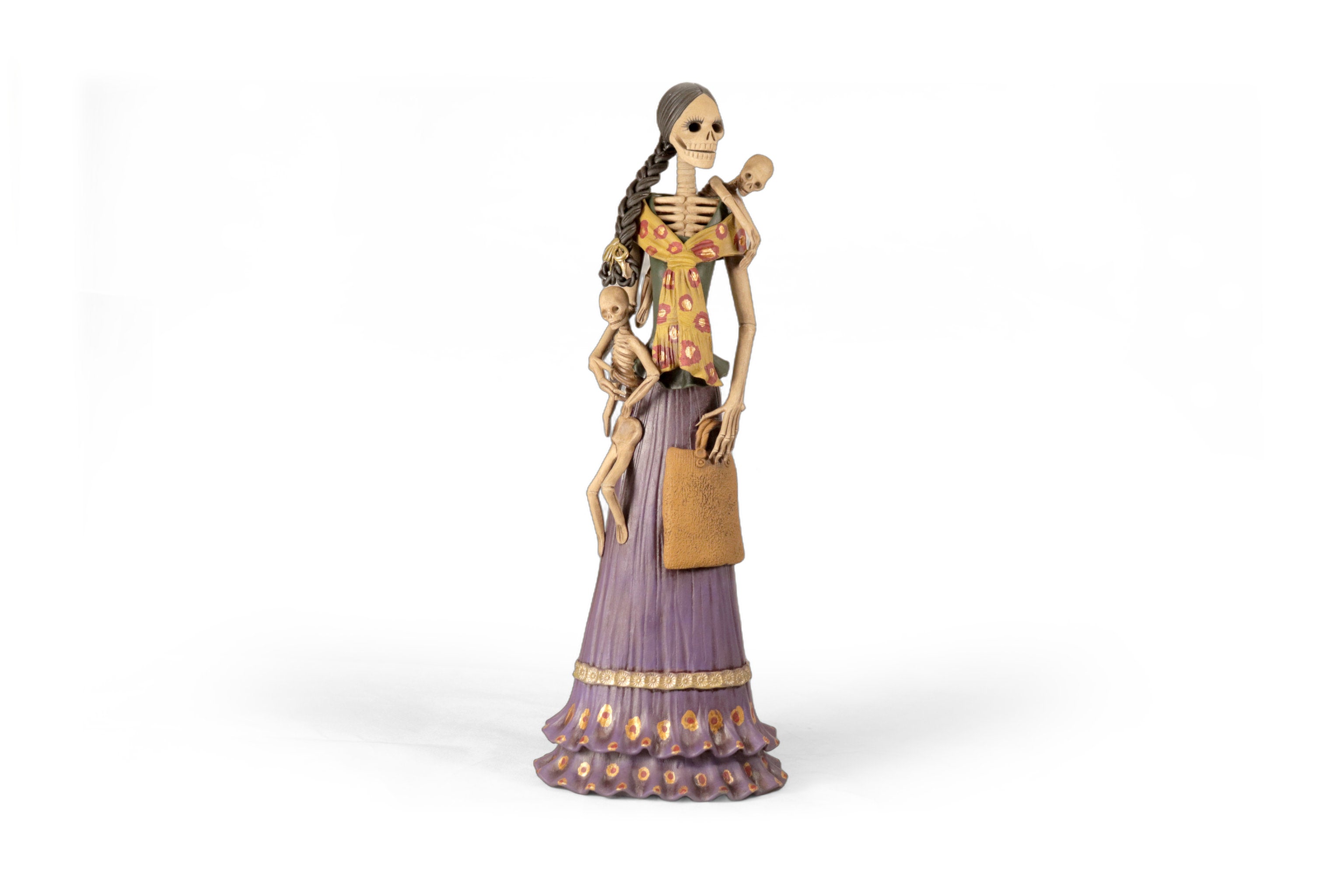 Catrina Mamá with Dos Bebés - 20 in. - Made to Order Adan