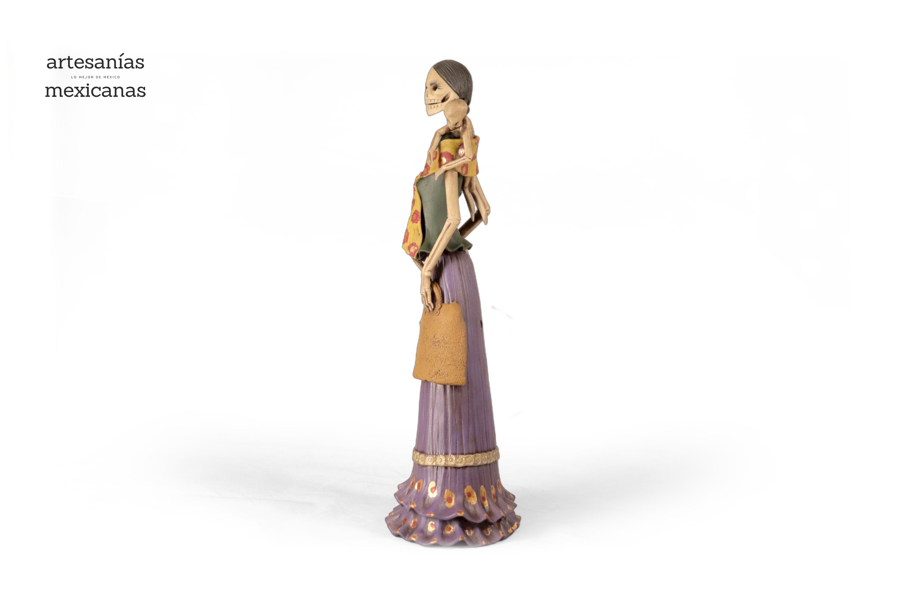 Catrina Mamá with Dos Bebés - 20 in. - Made to Order Adan