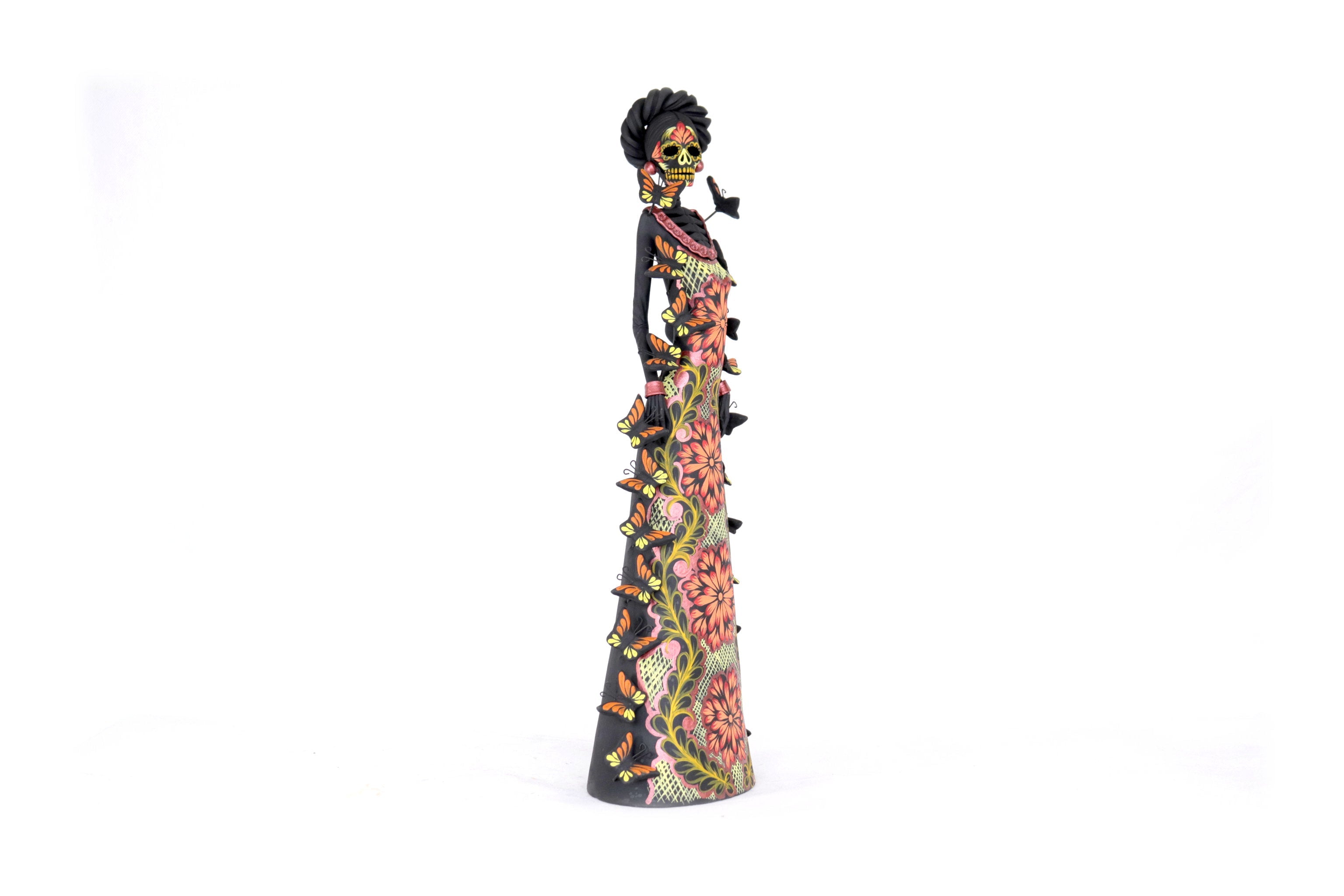 Catrinas hermanas of butterflies - Orange - 20 in. Adan