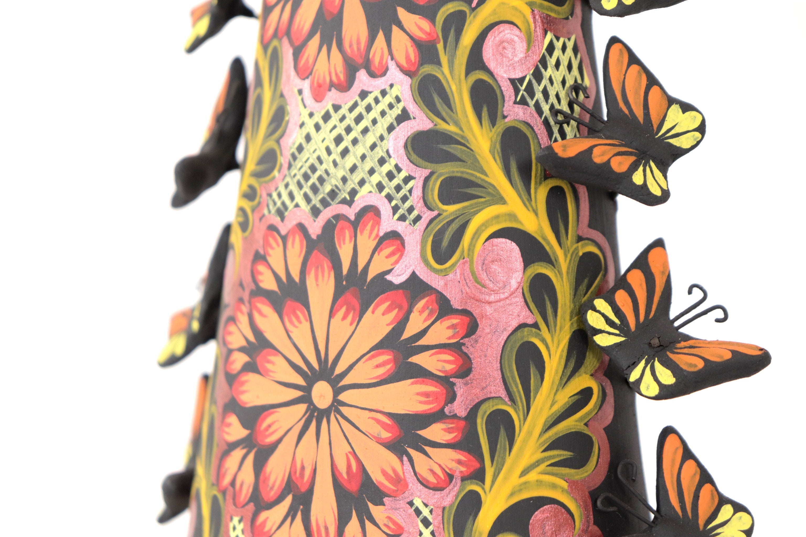 Catrinas hermanas of butterflies - Orange - 20 in. Adan