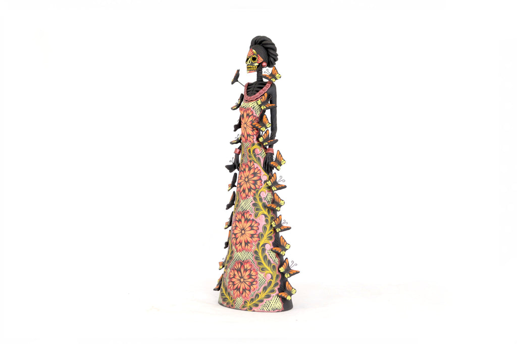 Catrinas hermanas of butterflies - Orange - 20 in. Adan