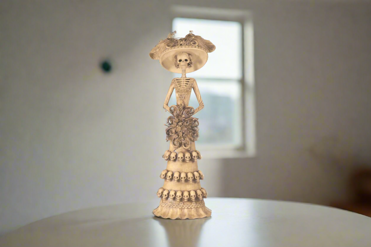 Catrina with Calaveritas Beige - 20 in. - in. Production Adan