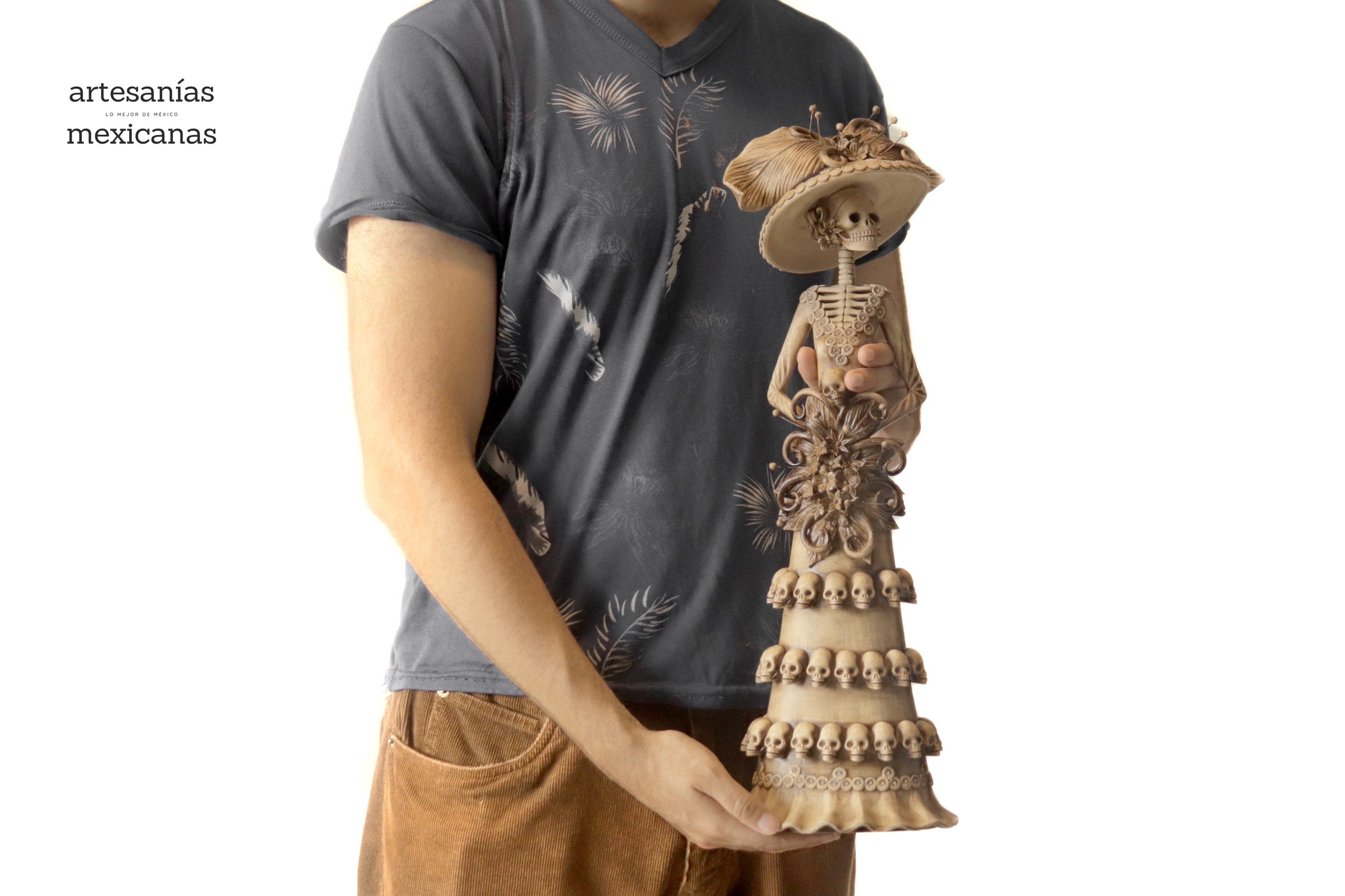 Catrina with Calaveritas Beige - 20 in. - in. Production Adan