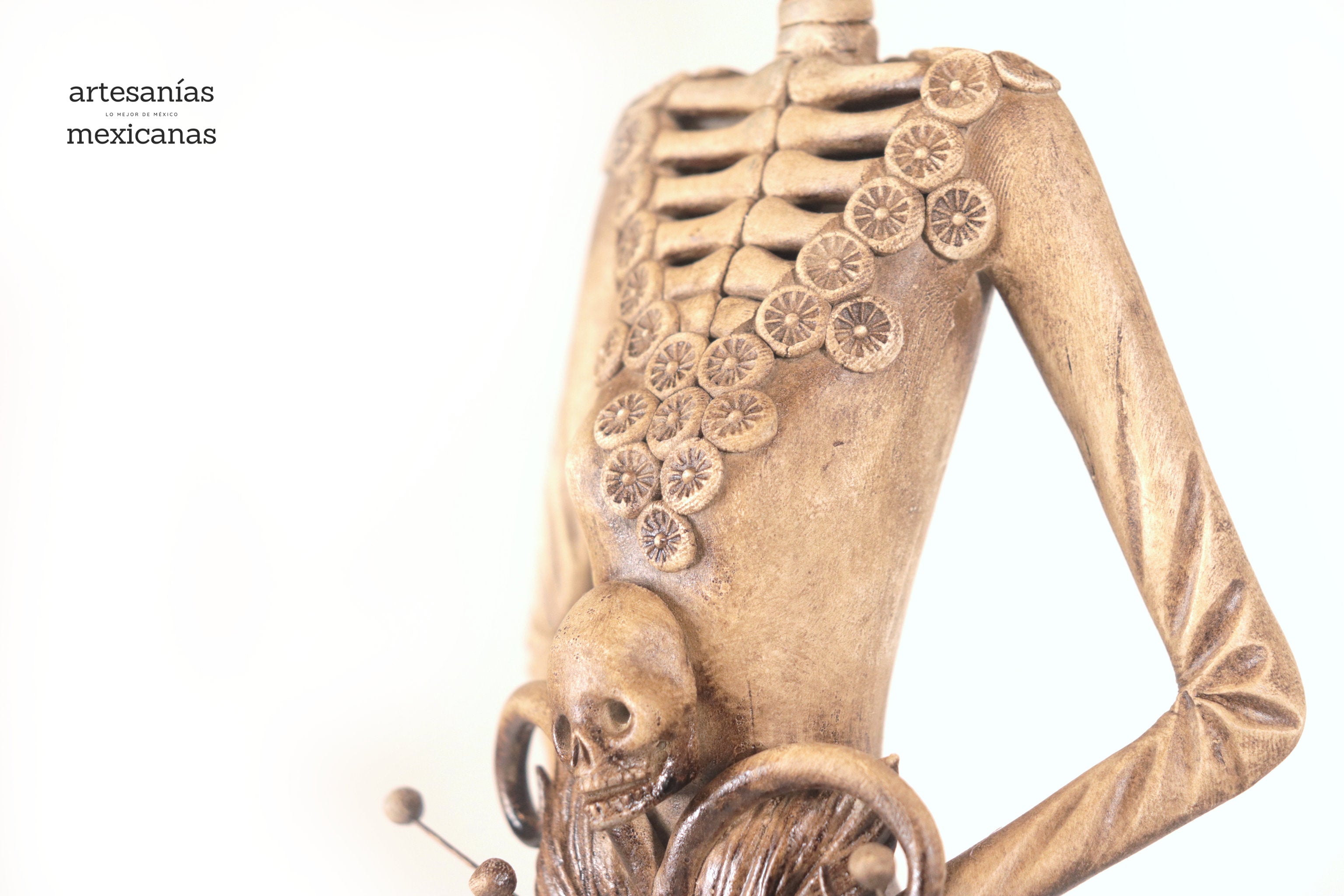 Catrina with Calaveritas Beige - 20 in. - in. Production Adan