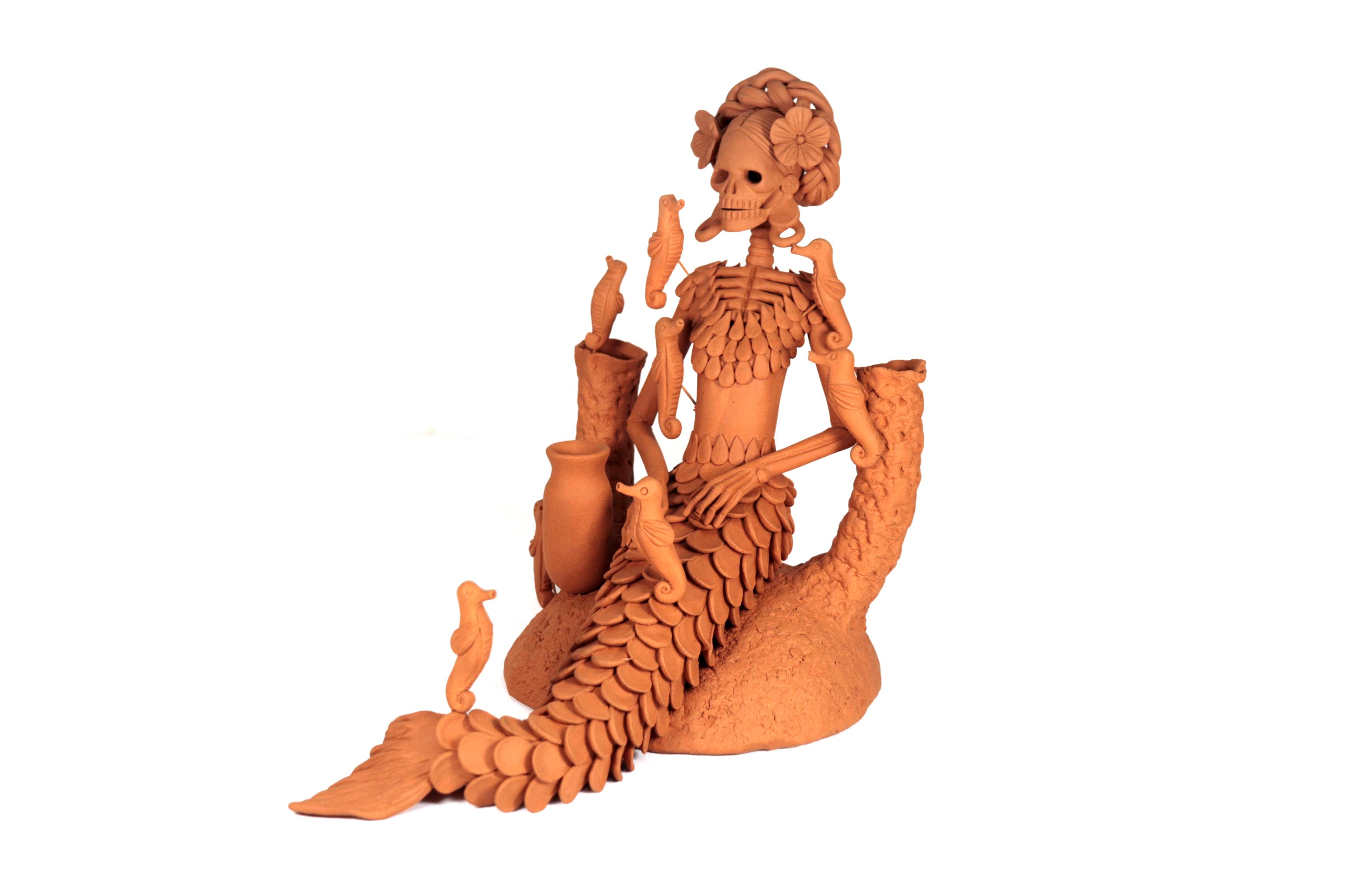 Catrina Sirena Clay - 12.2 in. Adan