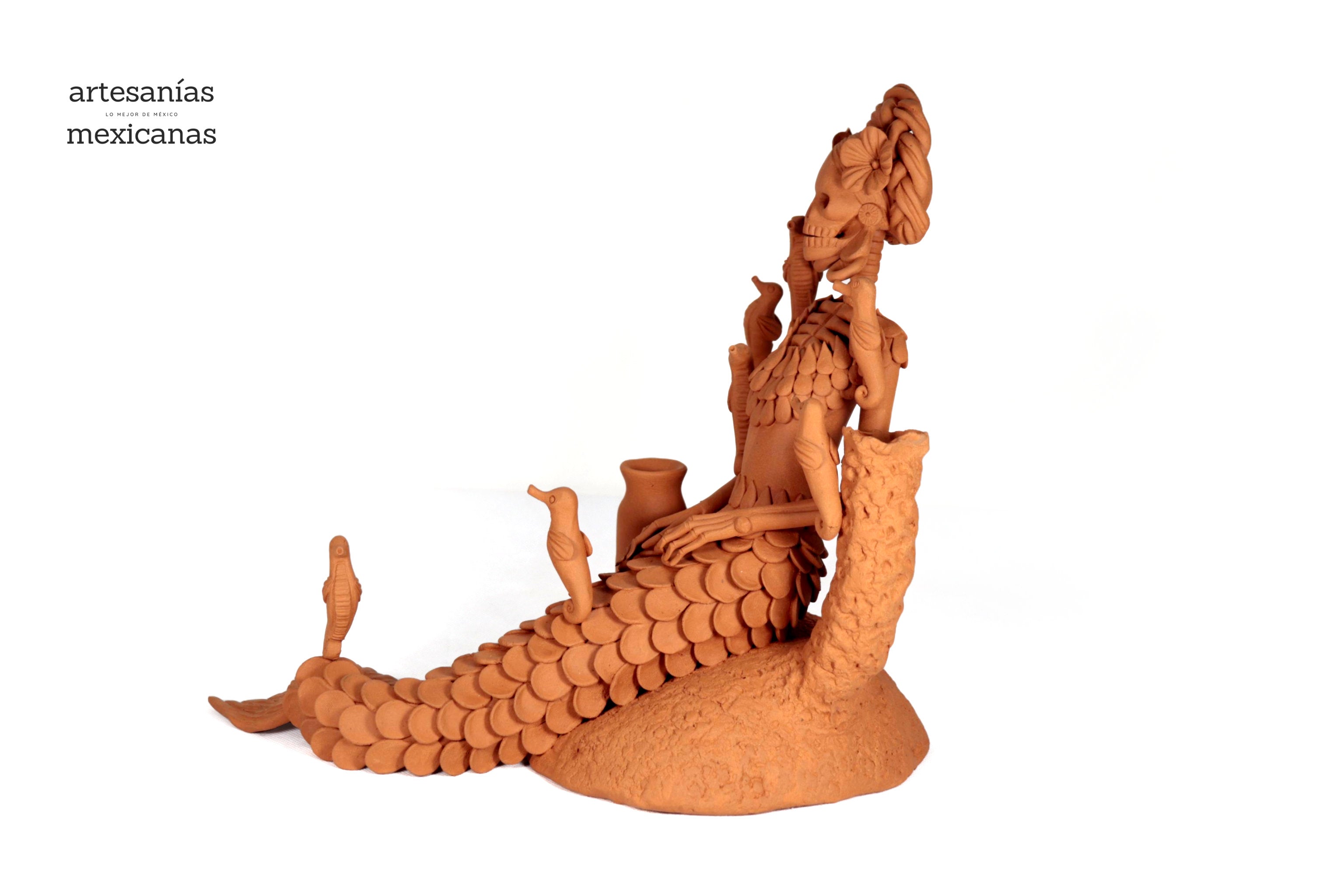 Catrina Sirena Clay - 12.2 in. Adan