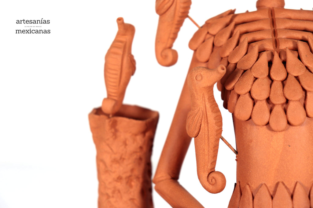 Catrina Sirena Clay - 12.2 in. Adan
