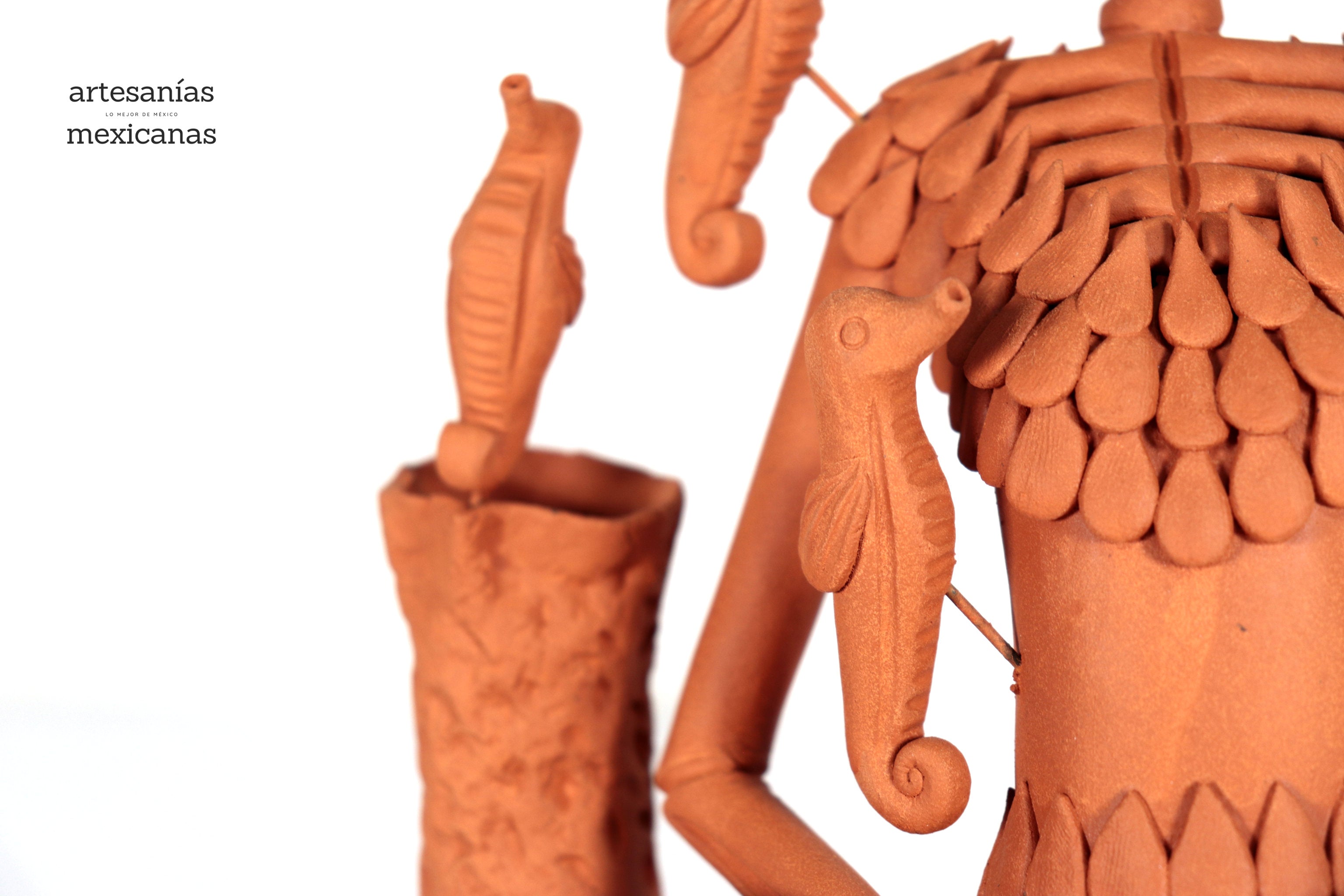 Catrina Sirena Clay - 12.2 in. Adan