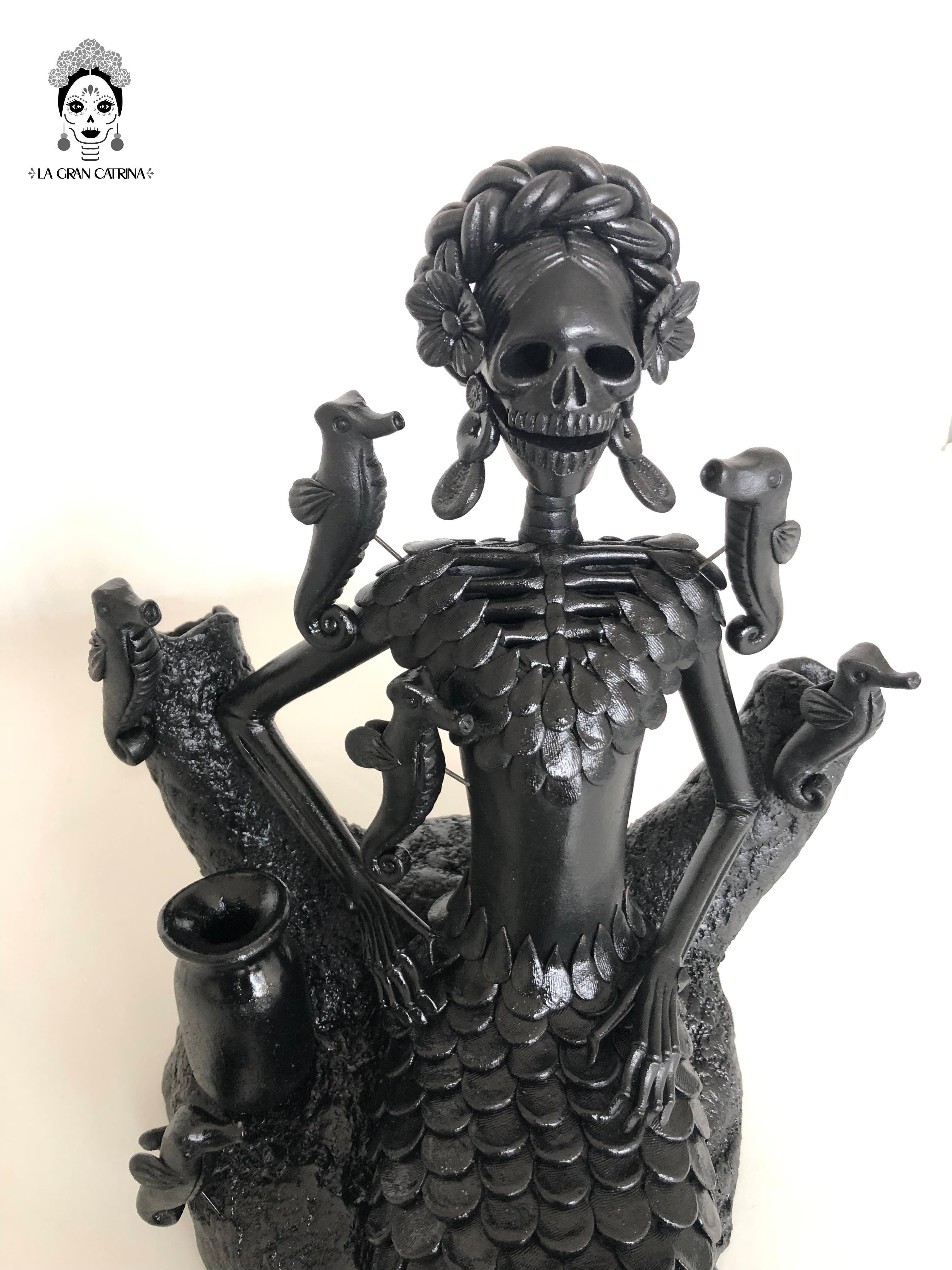 Catrina Sirena black - 12.2 in. Adan