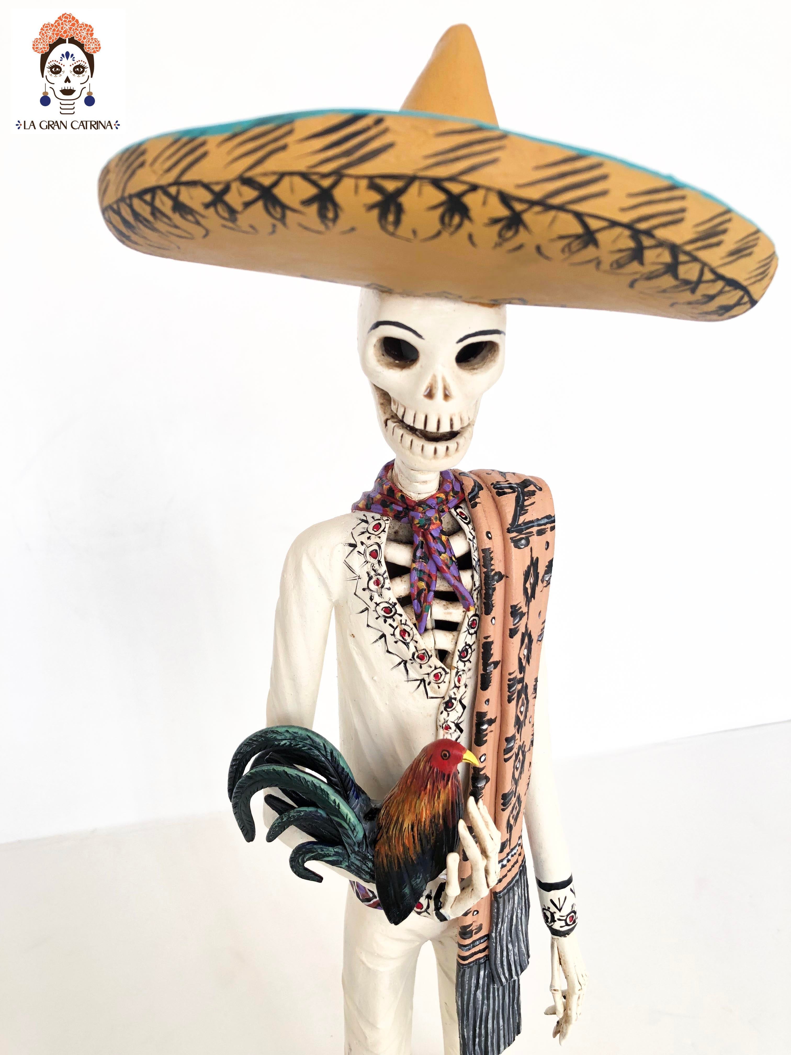 Catrina Pajarera and Catrín Gallero - 20 in. Miguel de la Cruz
