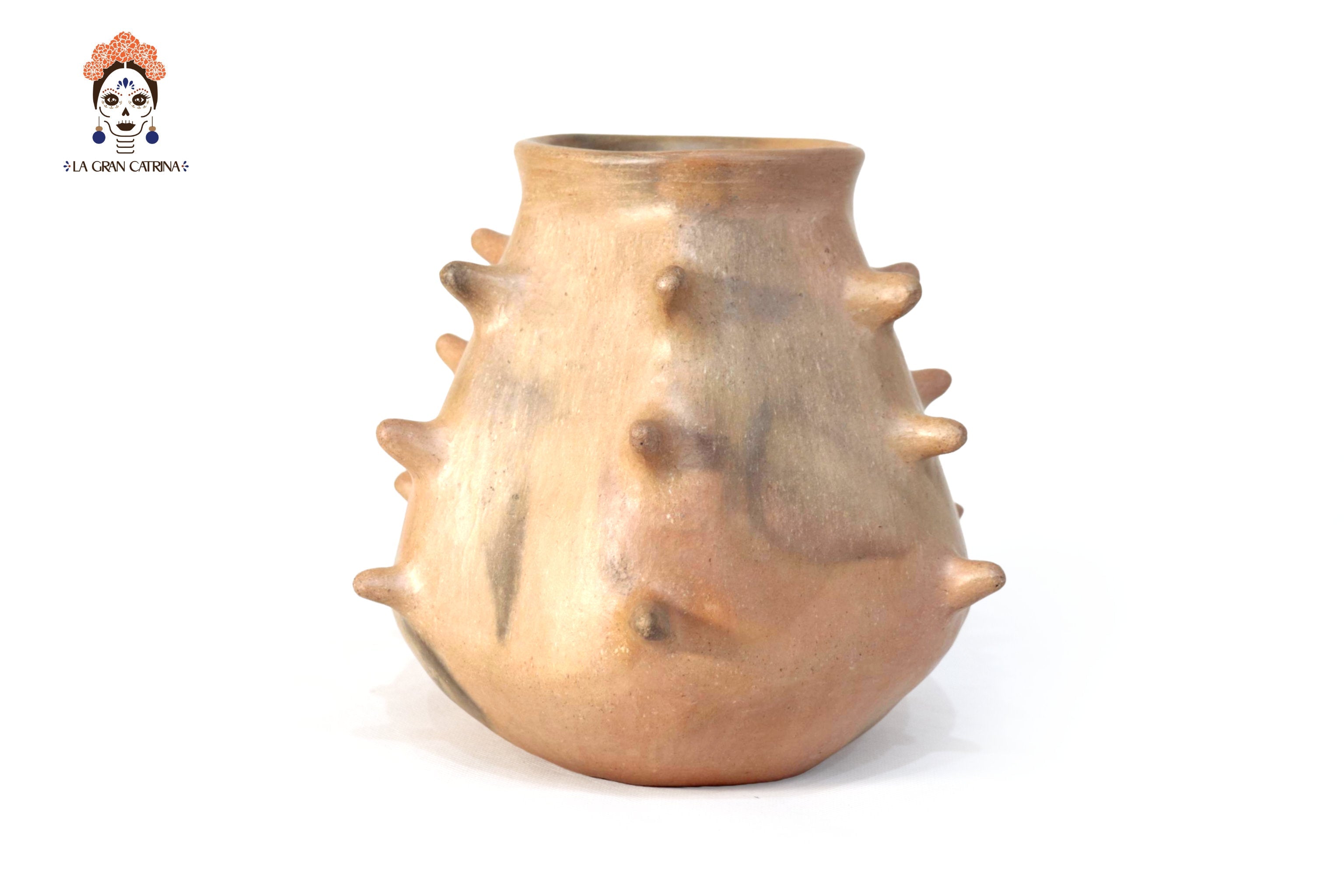 Vessel Ancestral Mixe with Spikes - 7.8 in. Silvia Mixe