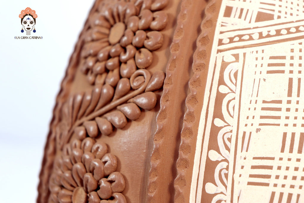 Vase Flower of Tierra Clay - Patamban - 11 in. Patamban