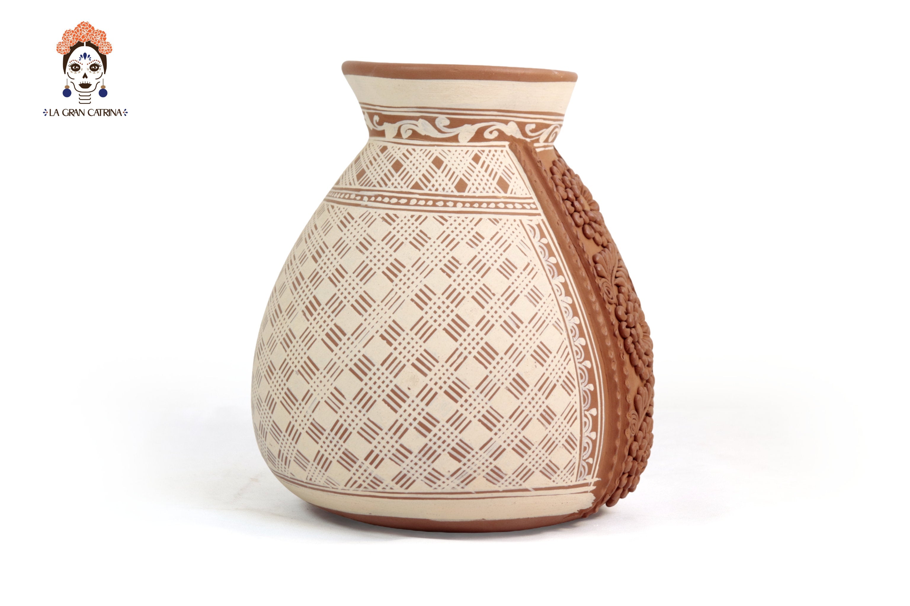 Vase Flower of Tierra Clay - Patamban - 11 in. Patamban