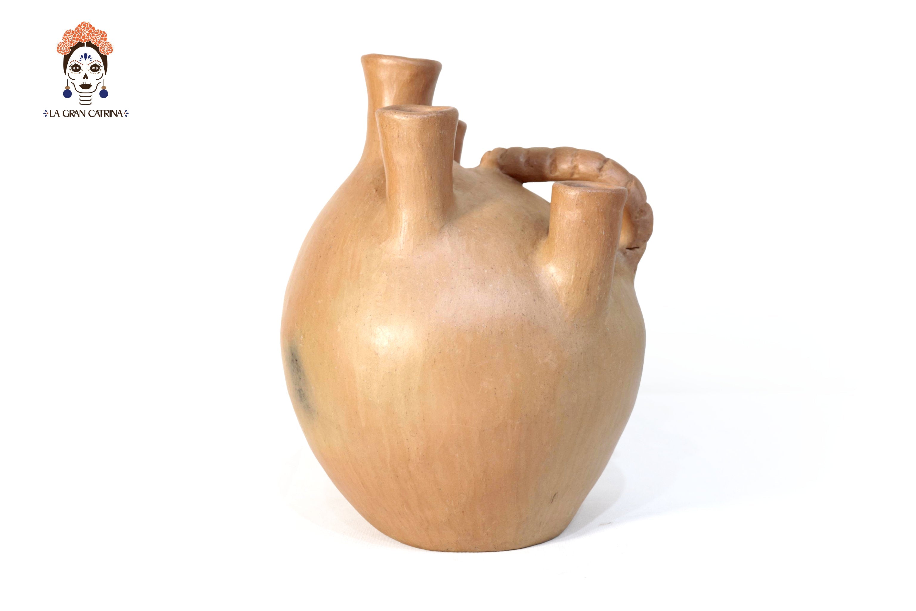 Vessel Ancestral Mixe Opossum Tail - 6.6 in. Silvia Mixe