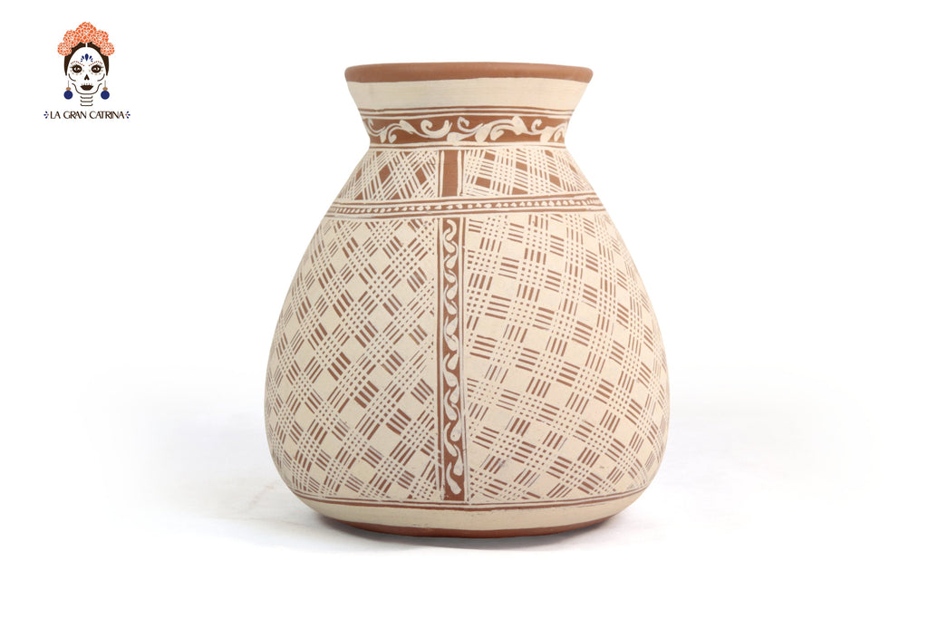 Vase Flower of Tierra Clay - Patamban - 11 in. Patamban