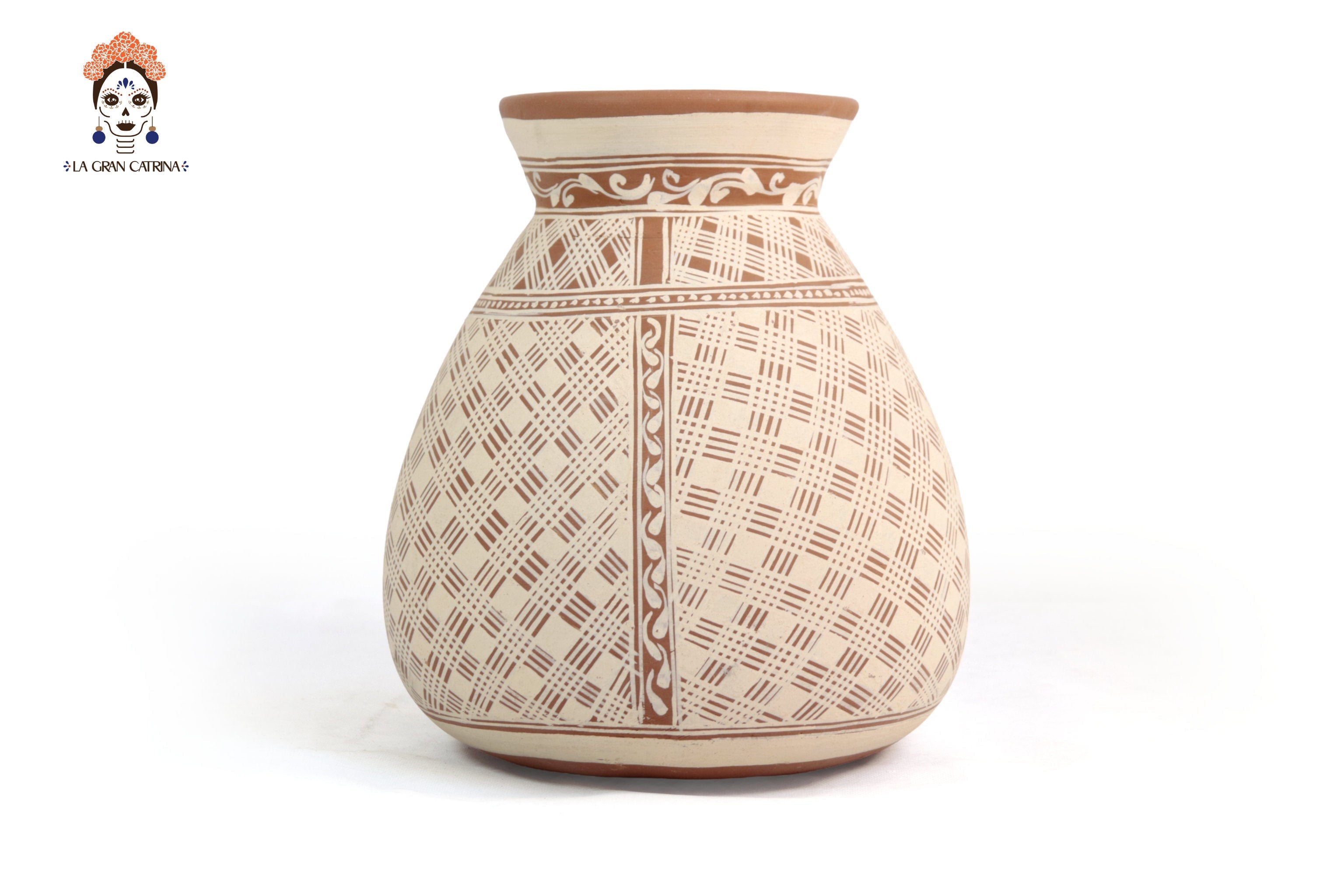Vase Flower of Tierra Clay - Patamban - 11 in. Patamban