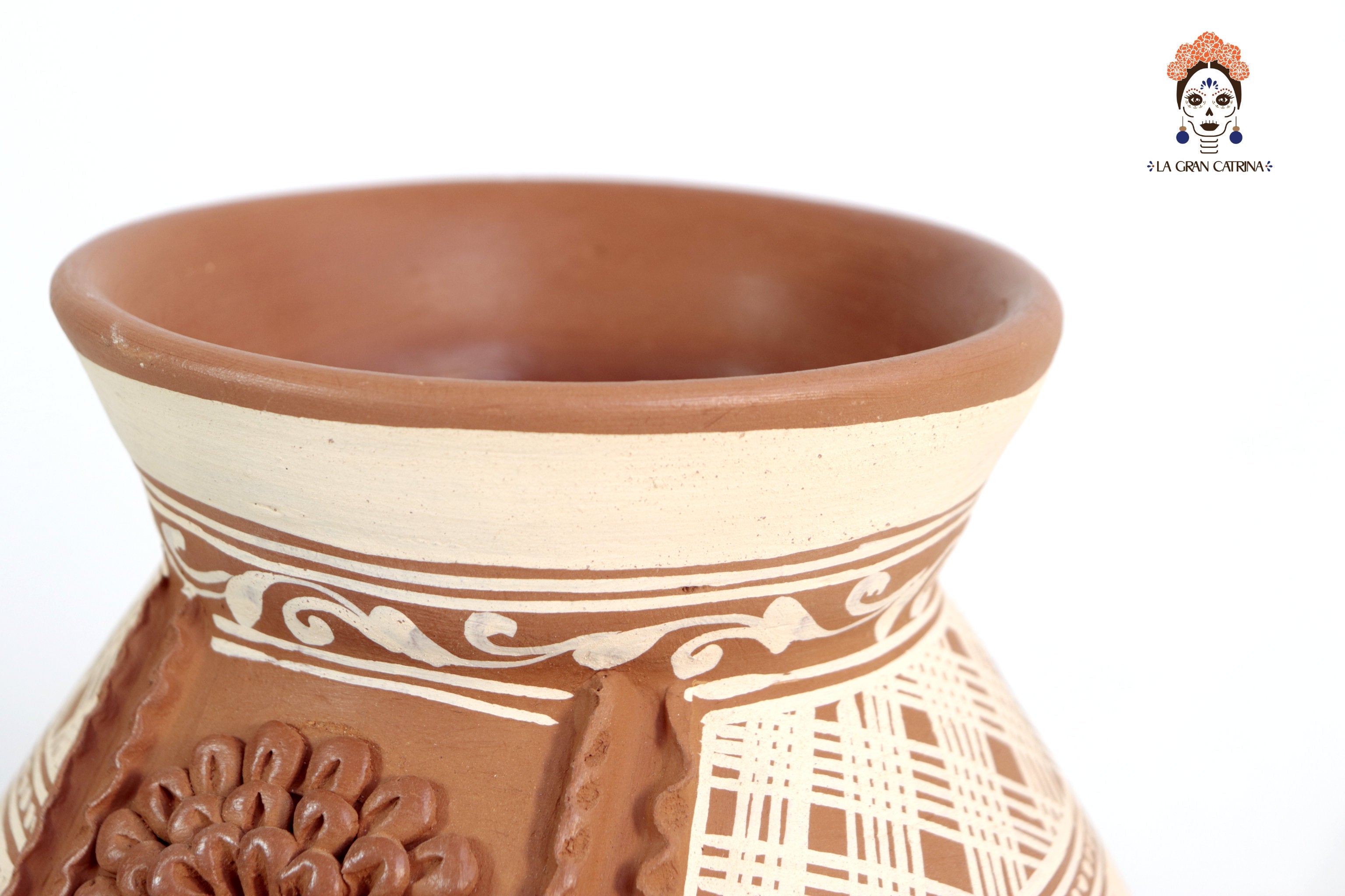 Vase Flower of Tierra Clay - Patamban - 11 in. Patamban