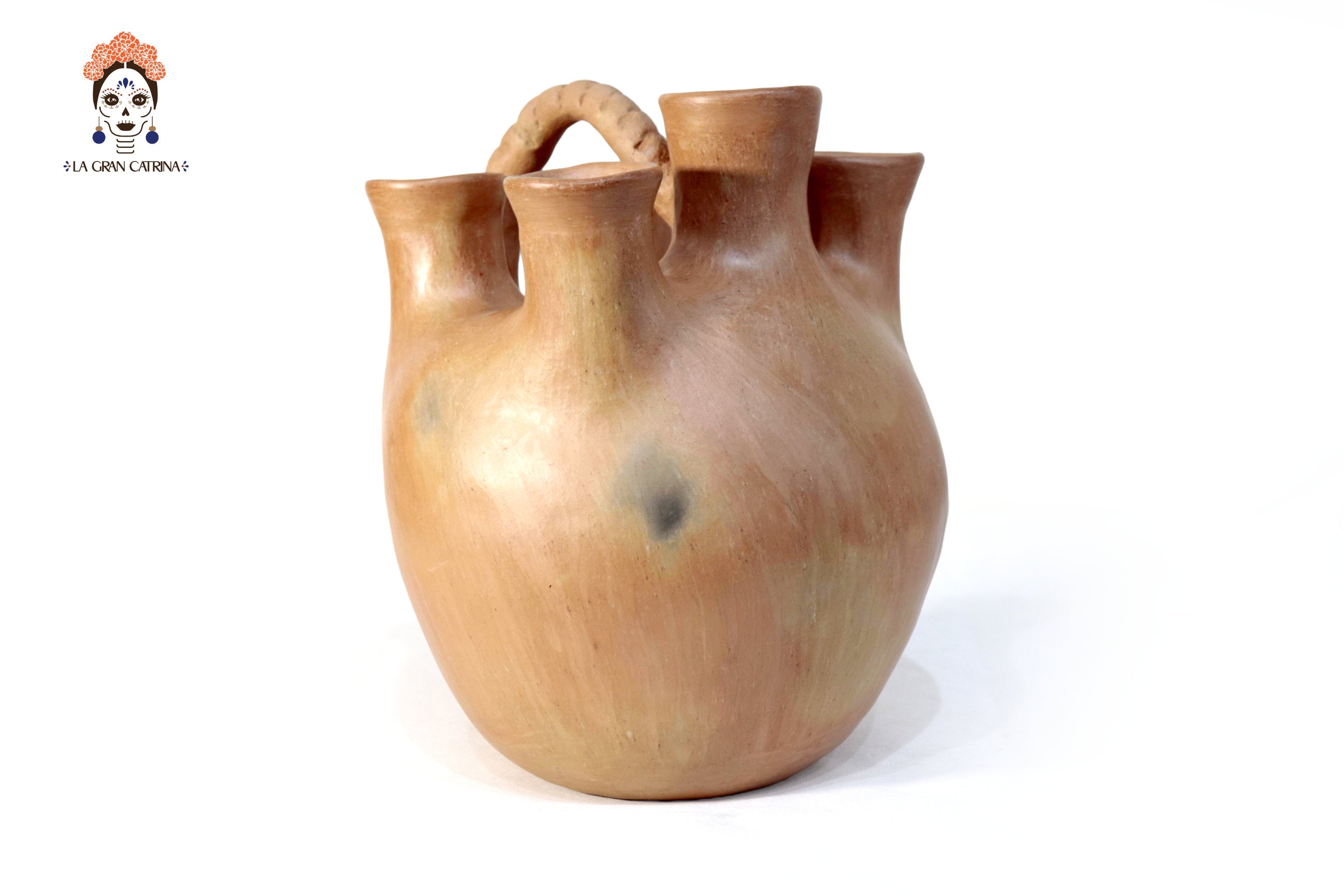 Vessel Ancestral Mixe Opossum Tail II - 6.6 in. Silvia Mixe
