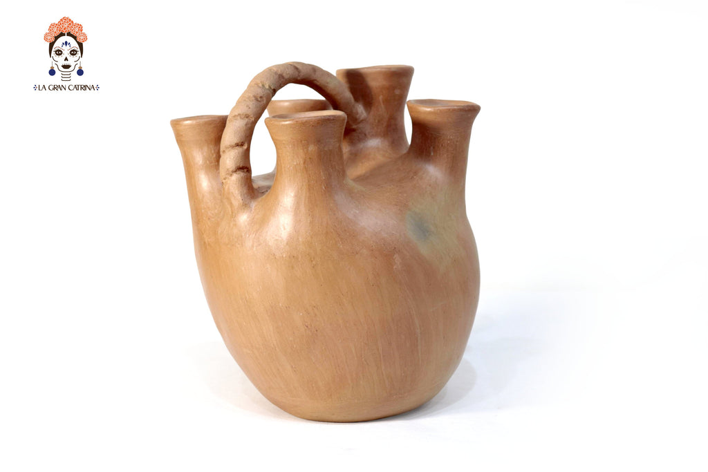 Vessel Ancestral Mixe Opossum Tail II - 6.6 in. Silvia Mixe