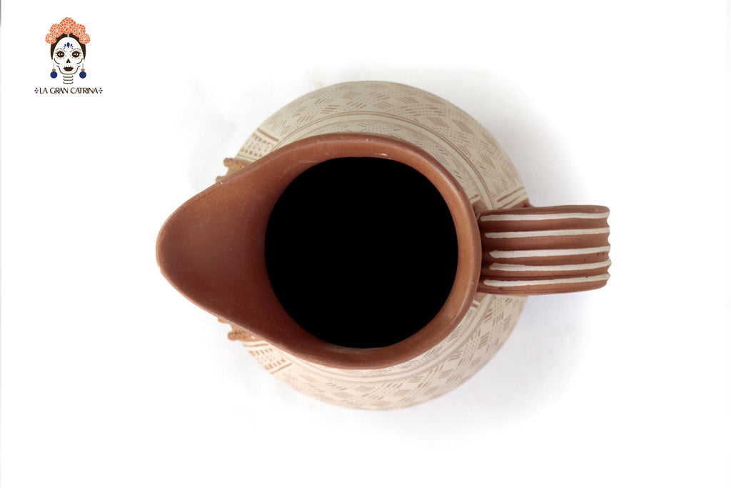 Pitcher Floral Clay - Patamban - 10 in. Patamban