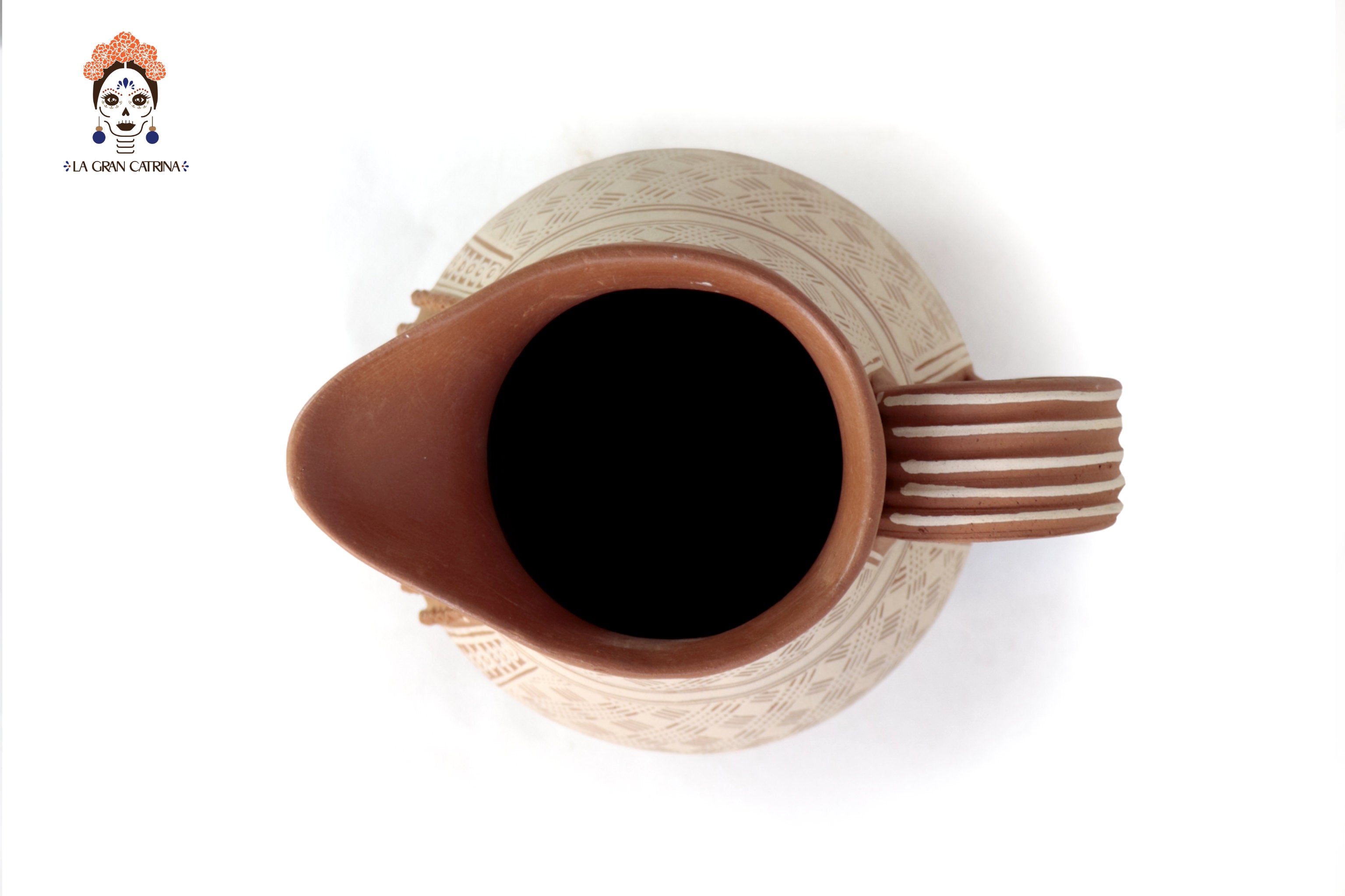 Pitcher Floral Clay - Patamban - 10 in. Patamban