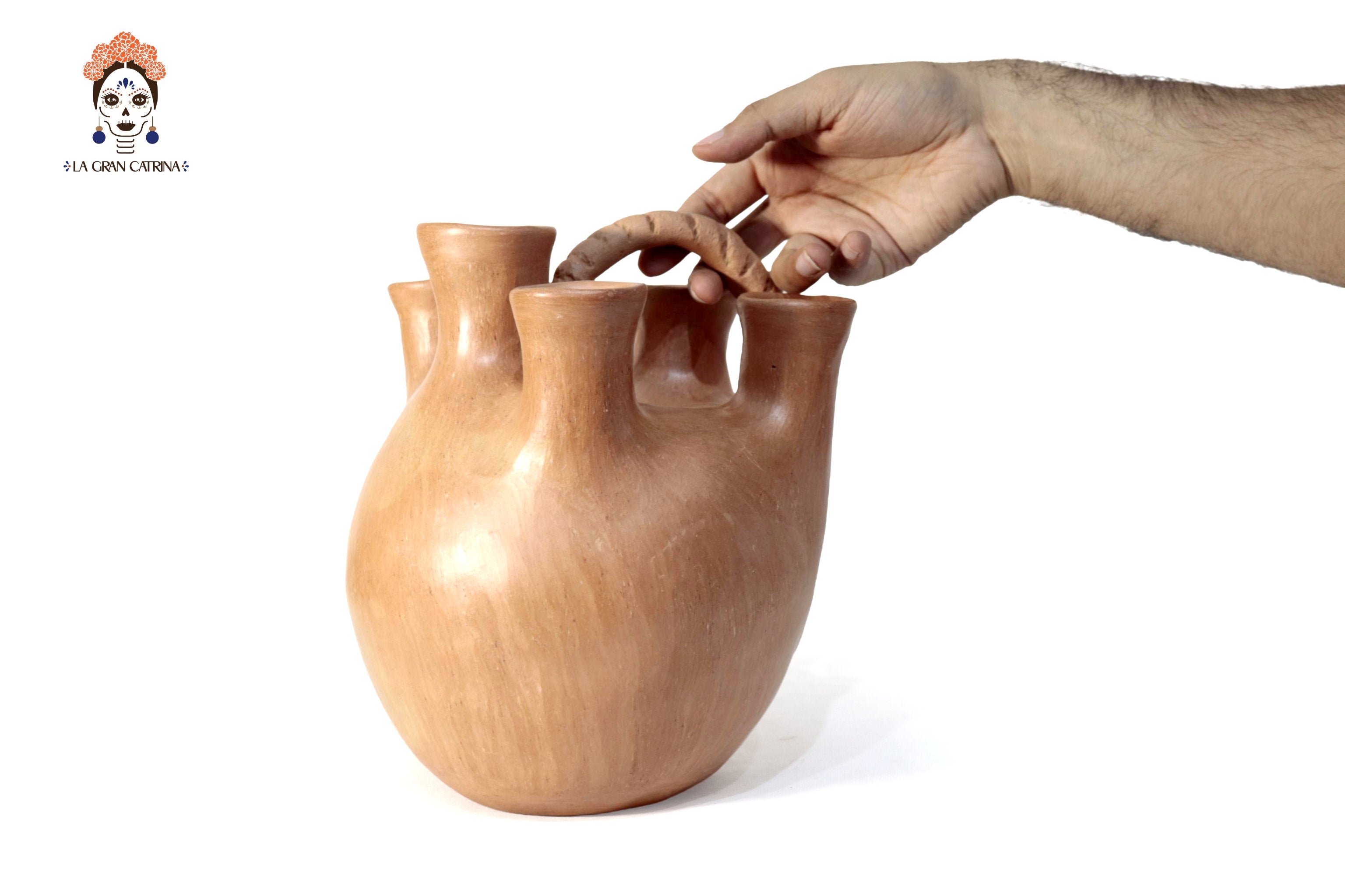 Vessel Ancestral Mixe Opossum Tail II - 6.6 in. Silvia Mixe