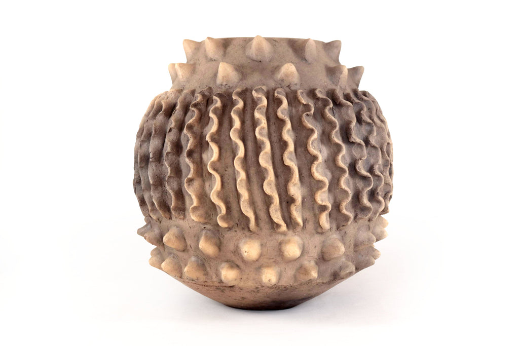Vase Clay Textured - 11.8 in. Atzompa