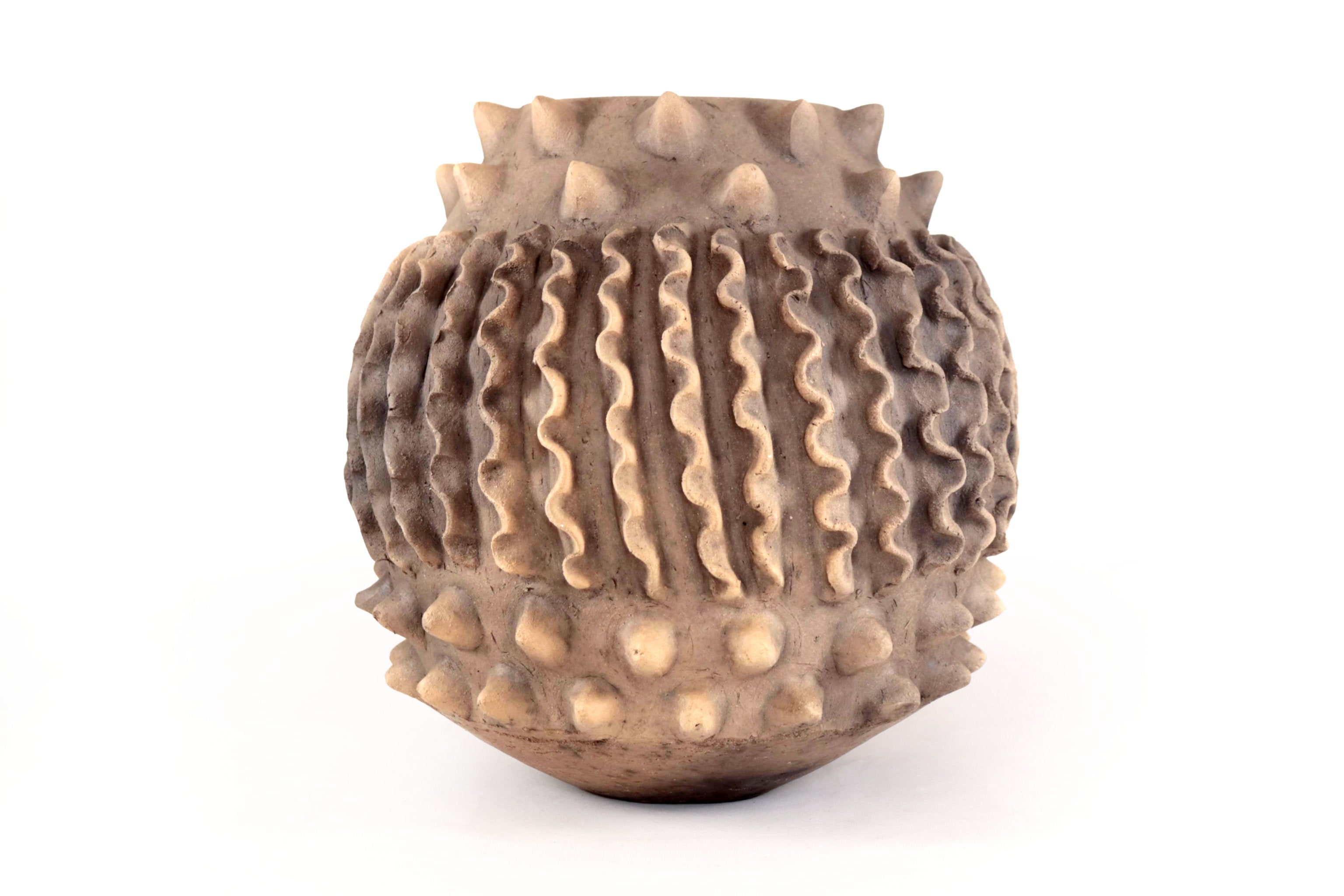 Vase Clay Textured - 11.8 in. Atzompa