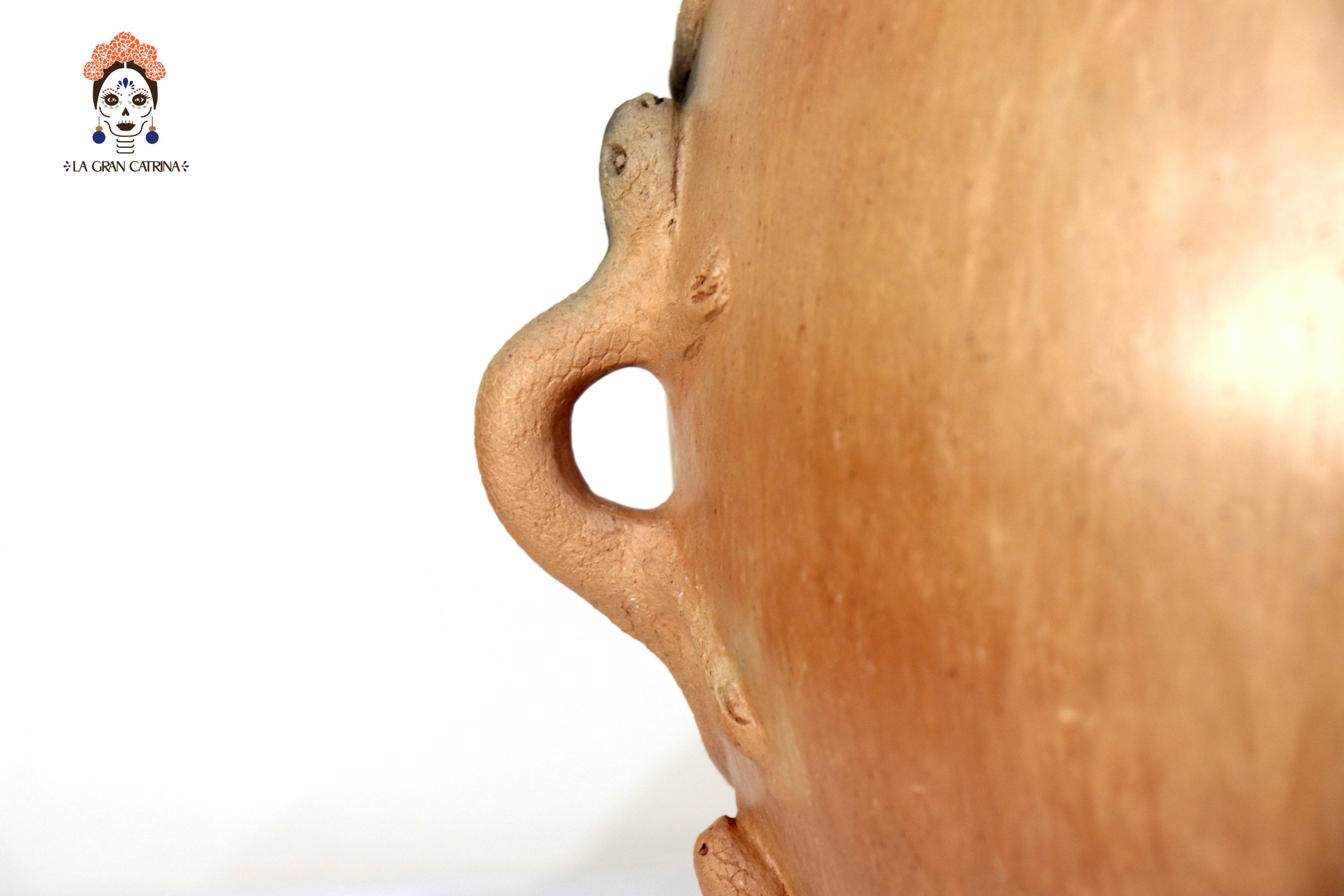 Vessel Ancestral Mixe with lizard handles - 17.7 in. Pendiente