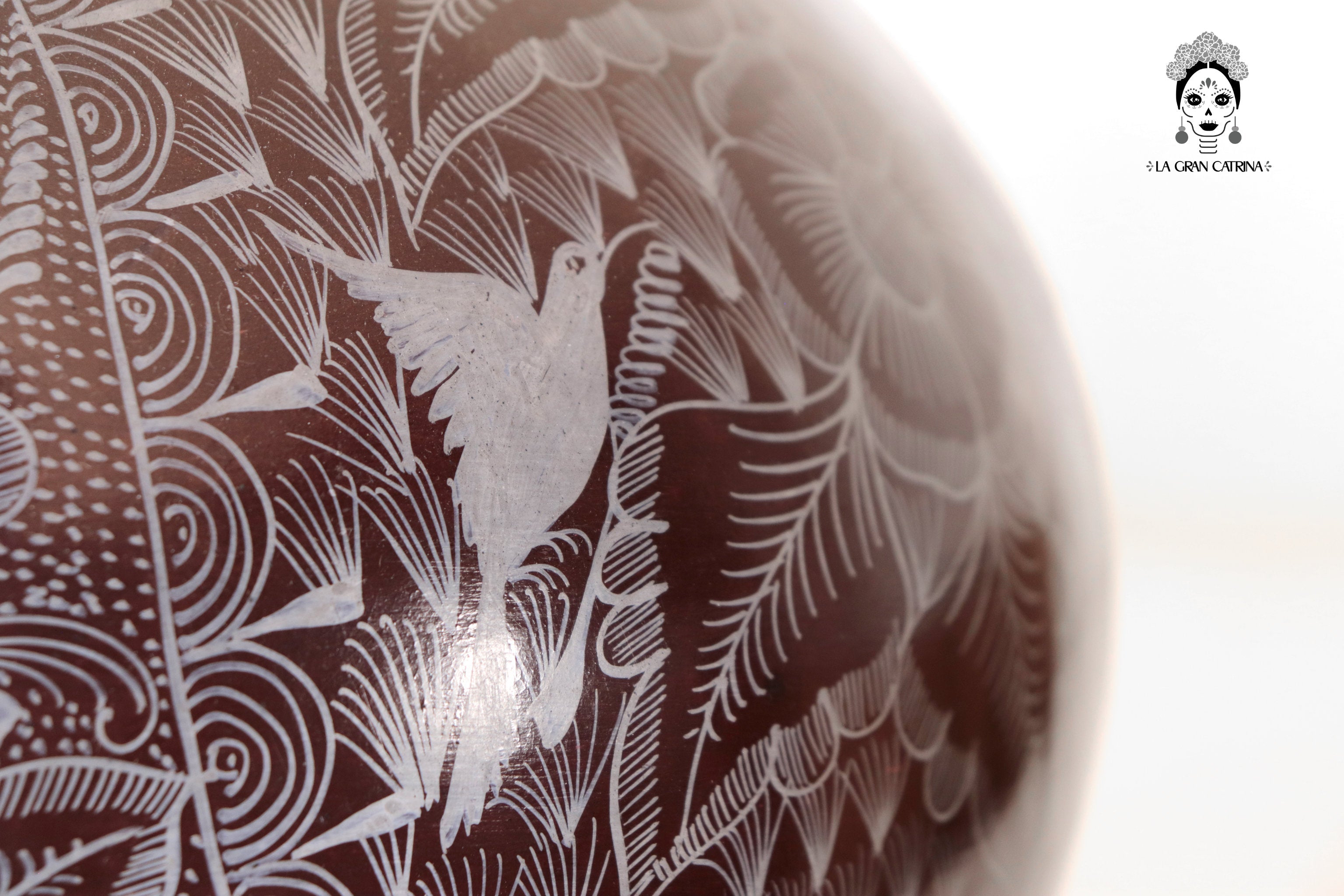 Vase of birds brown - Huancito - 14.9 in. Pablo Huancito
