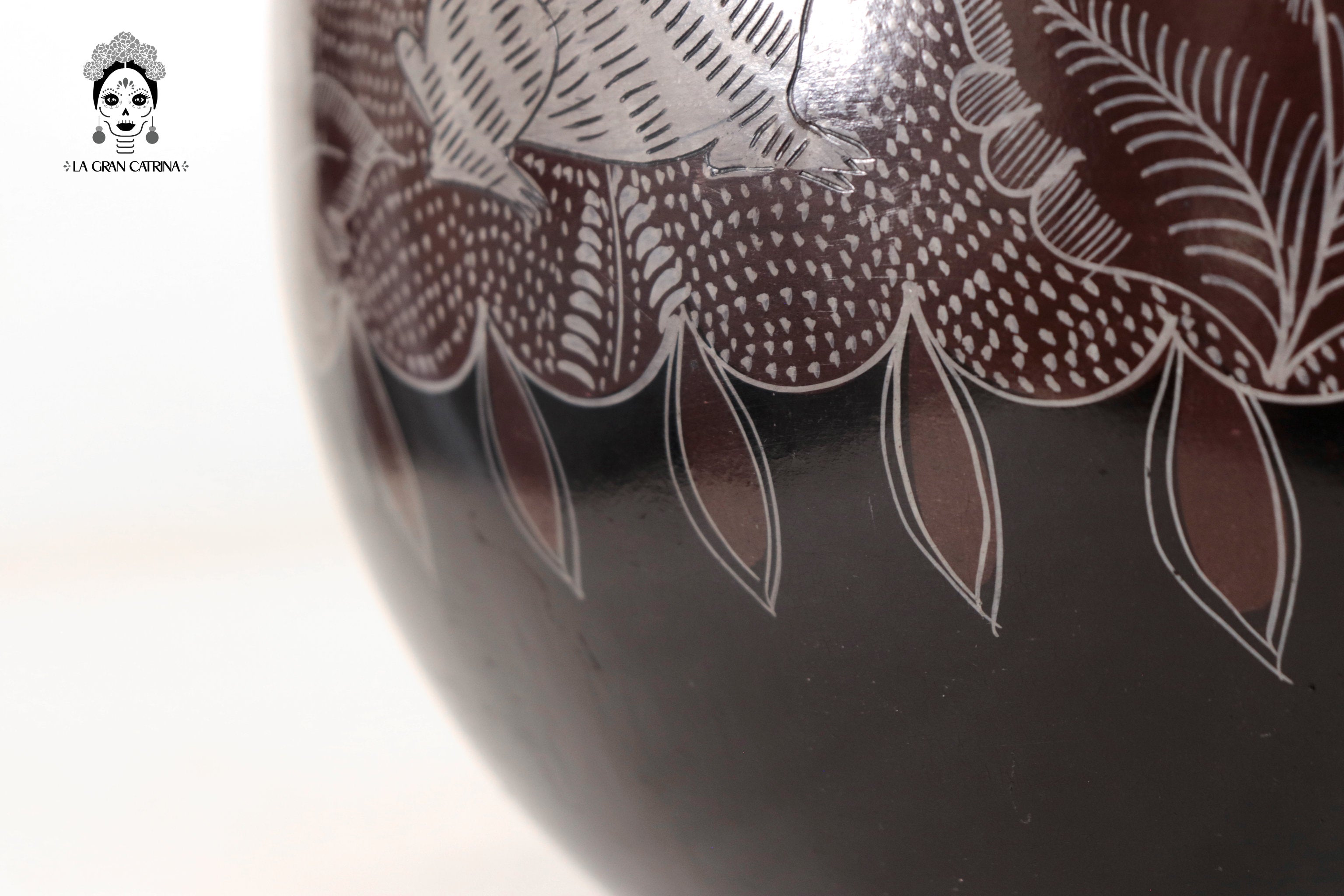 Vase of birds brown - Huancito - 14.9 in. Pablo Huancito