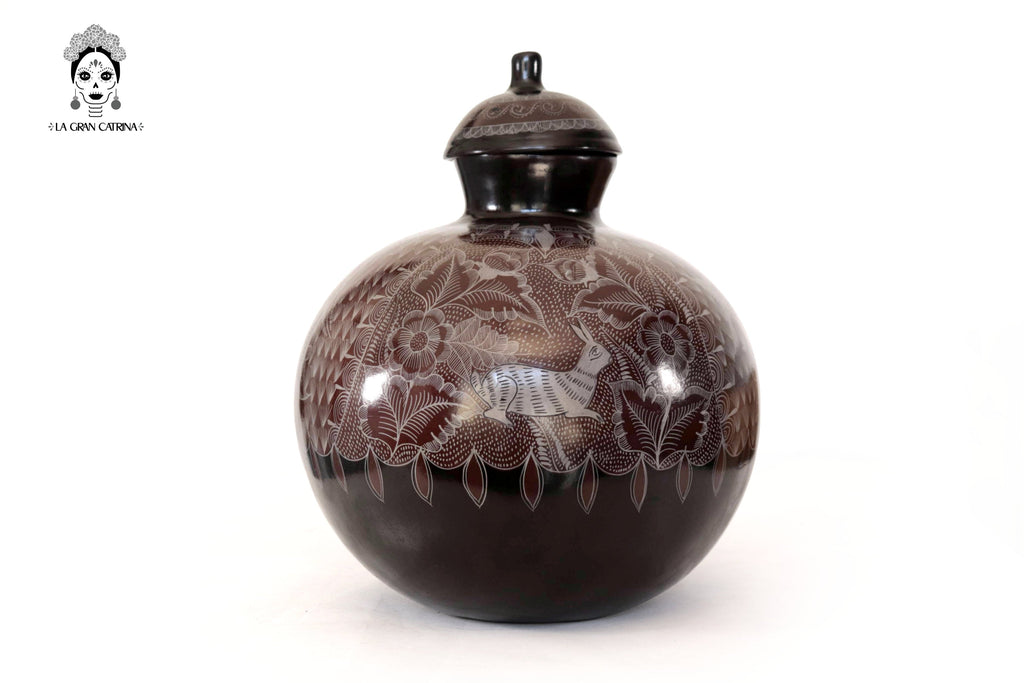 Vase of birds brown - Huancito - 14.9 in. Pablo Huancito