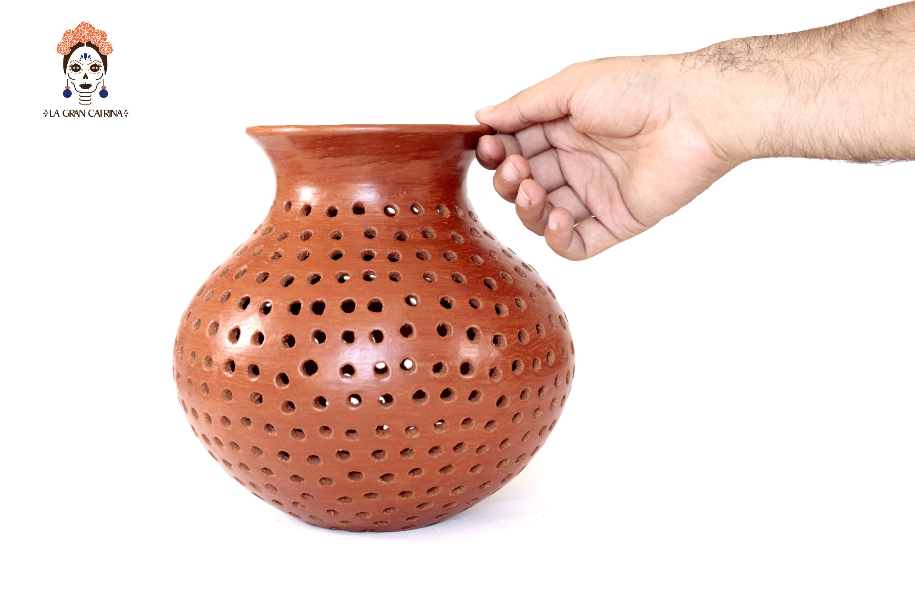 Vase of Maiz - 8.2 in. Atzompa