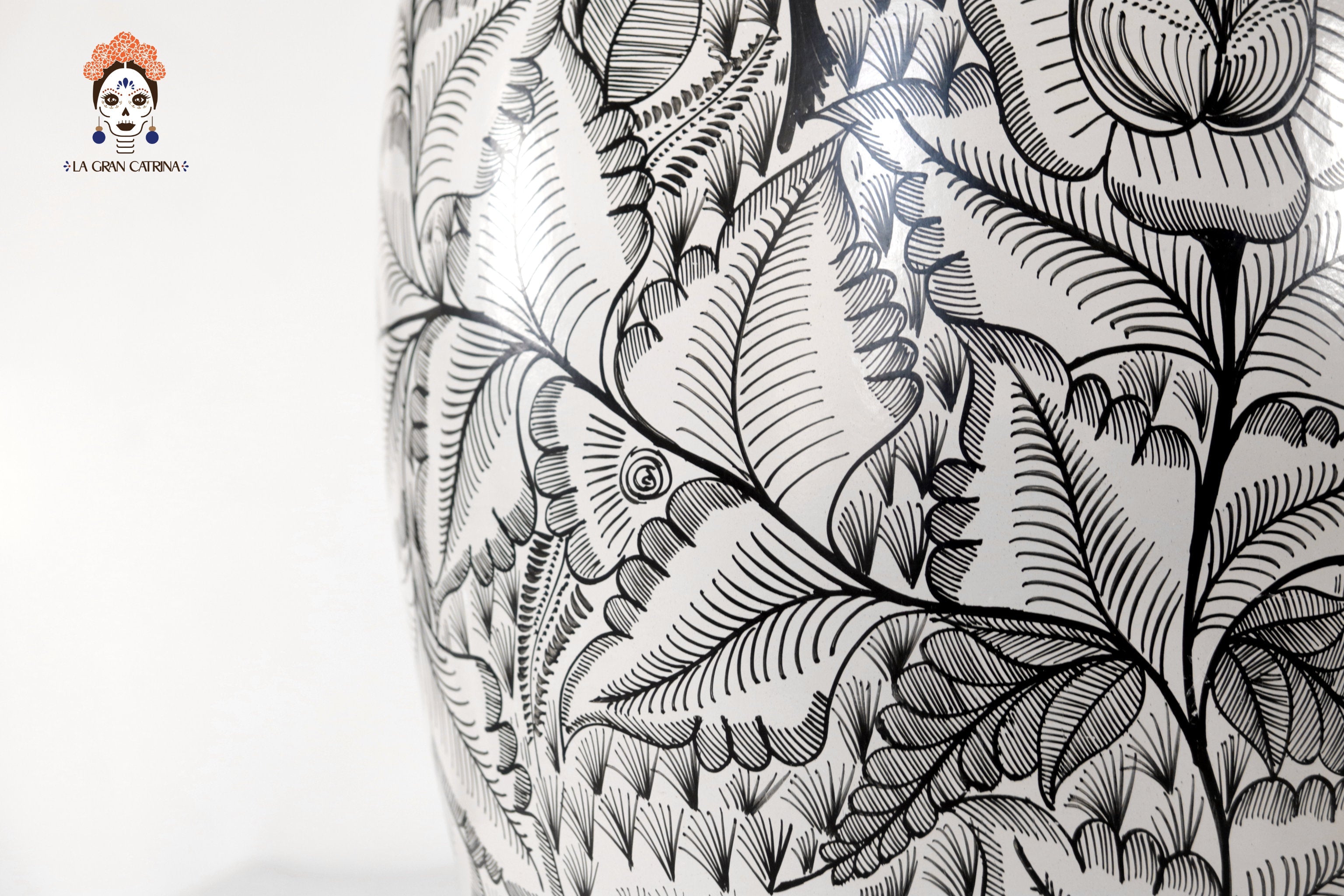 Water Jar Flowers and Birds - Huancito - 18.3 in. Pablo Huancito