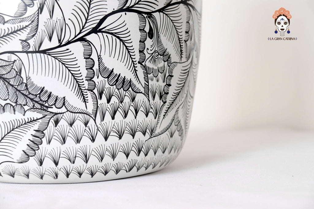 Water Jar Flowers and Birds - Huancito - 18.3 in. Pablo Huancito