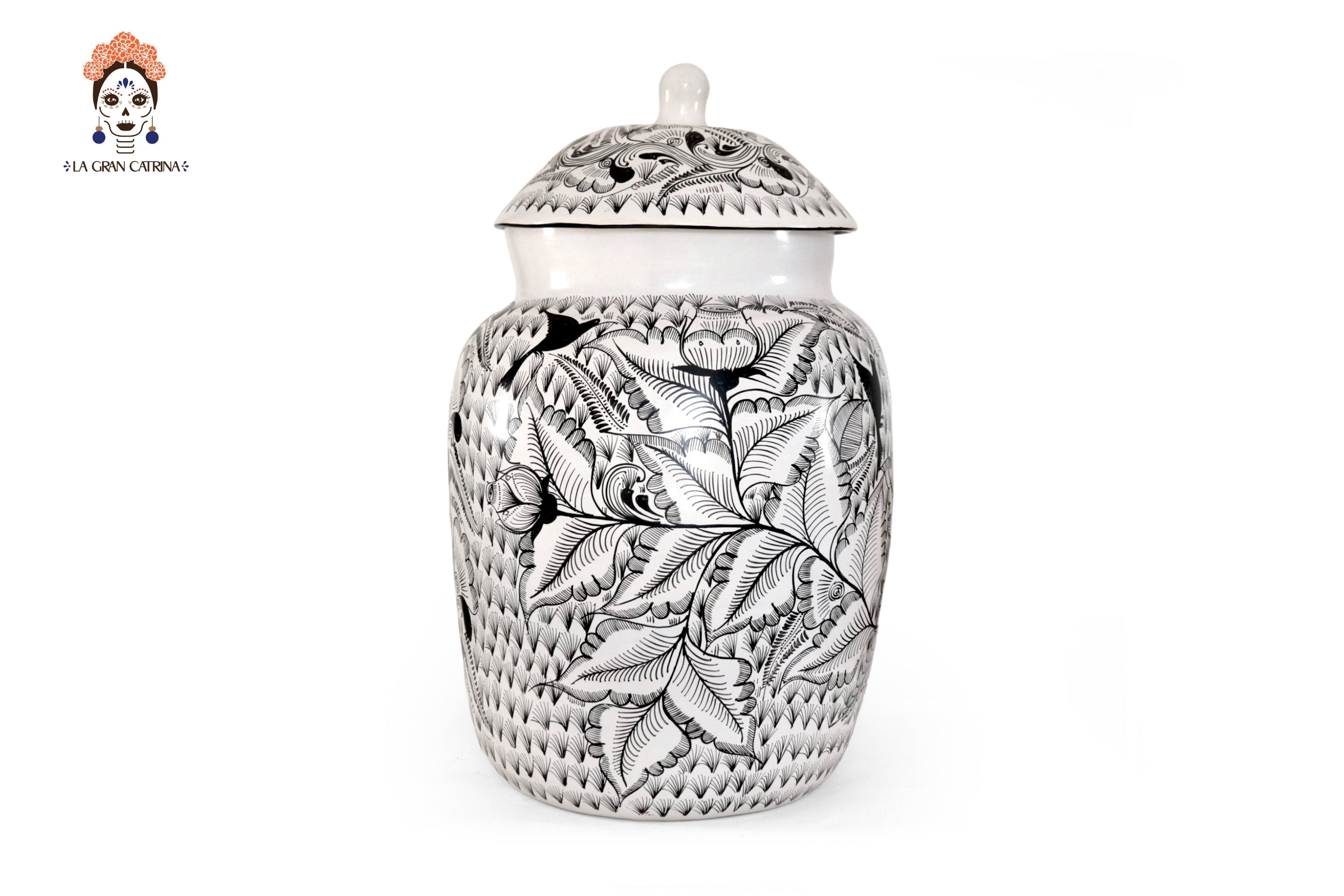 Water Jar Flowers and Birds - Huancito - 18.3 in. Pablo Huancito
